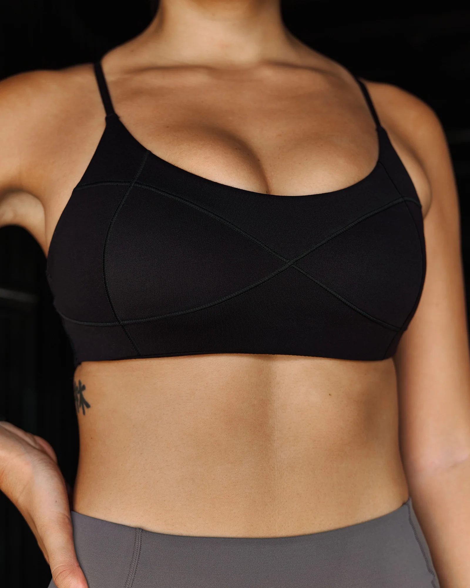 Infinite Contour Sports Bra - Black - Image 5