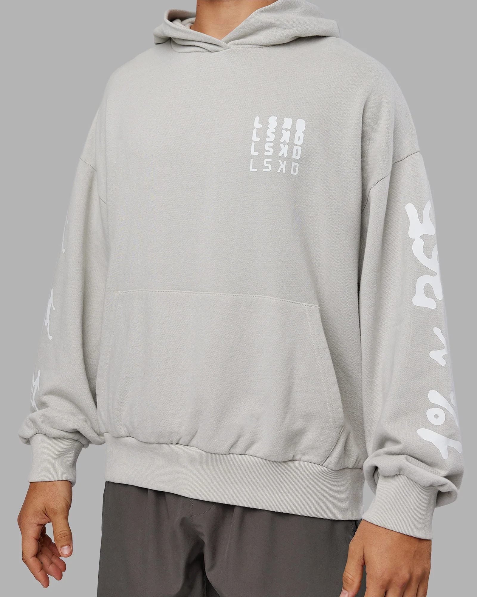 Journey Washed Unisex Oversize Hoodie - Digital Mist-White - Image 10