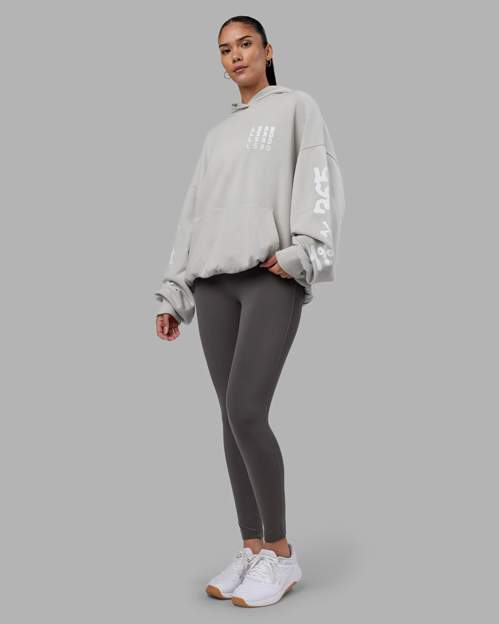Journey Washed Unisex Oversize Hoodie - Digital Mist-White - Image 12