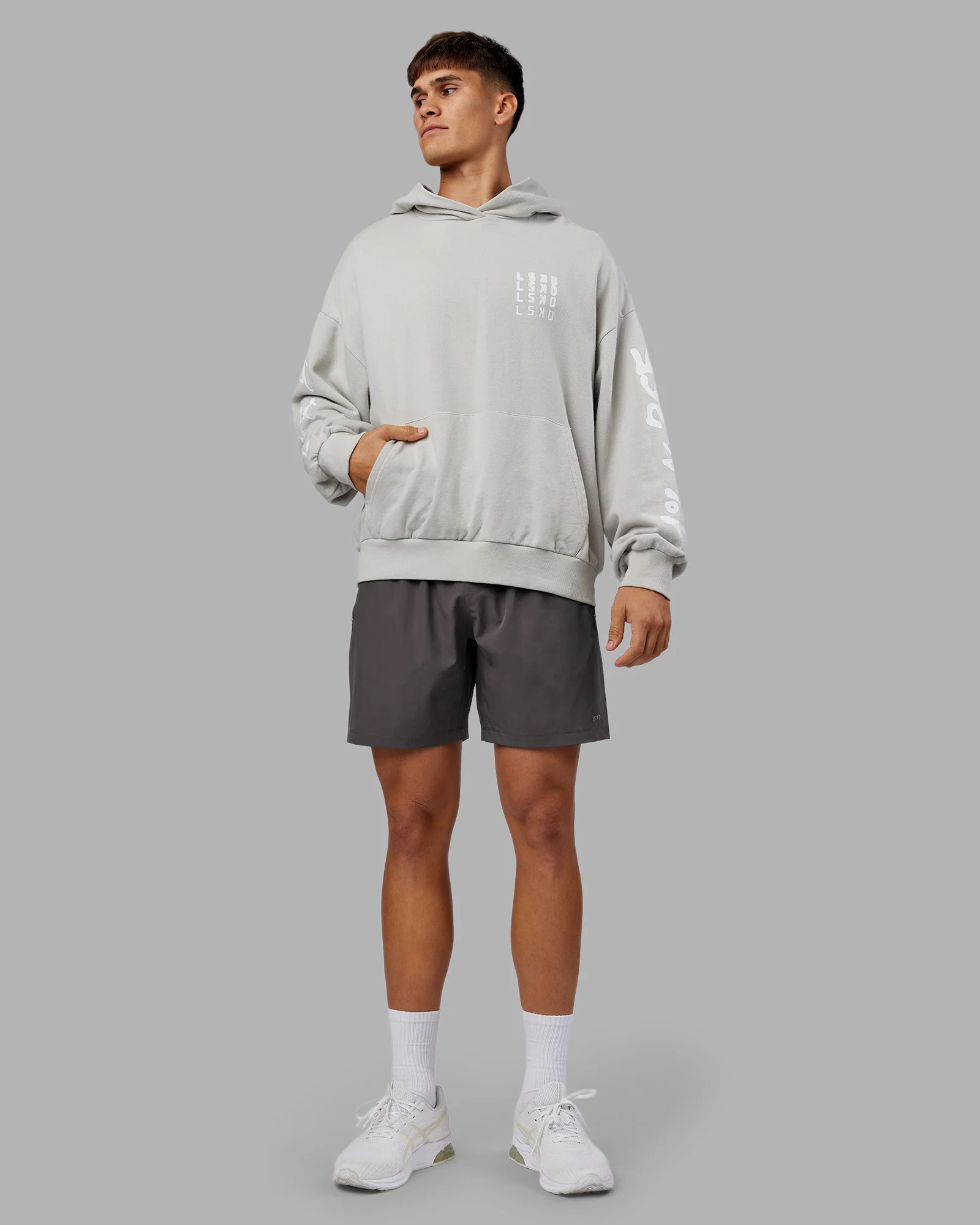 Journey Washed Unisex Oversize Hoodie - Digital Mist-White - Image 13