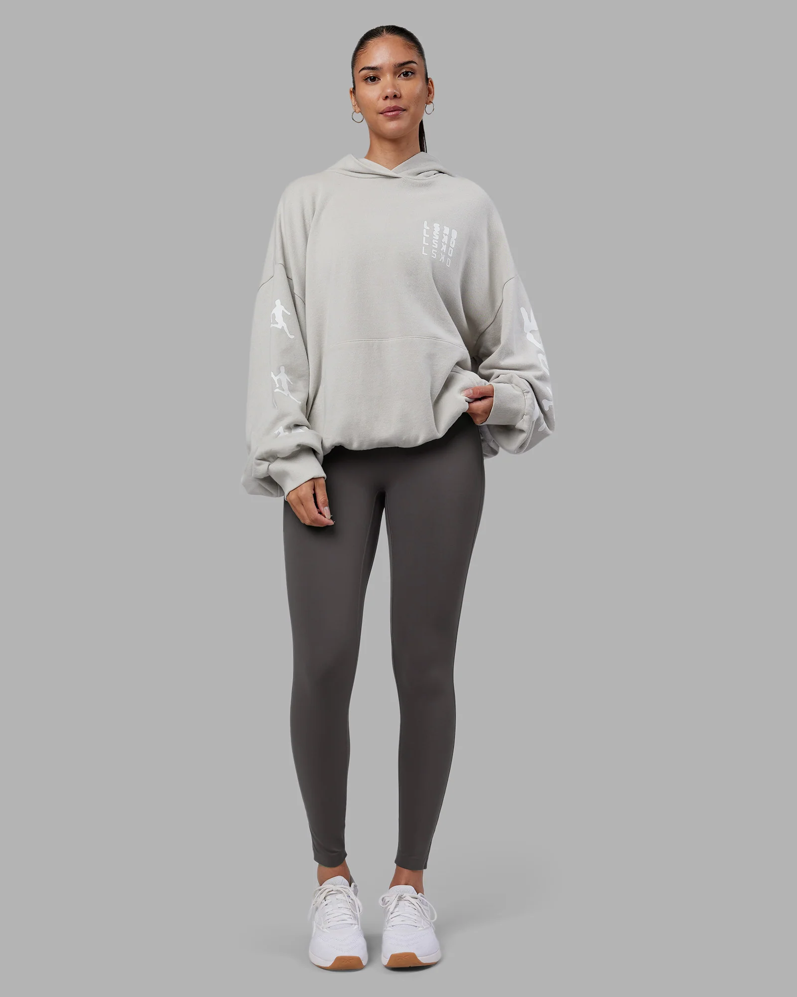 Journey Washed Unisex Oversize Hoodie - Digital Mist-White - Image 7