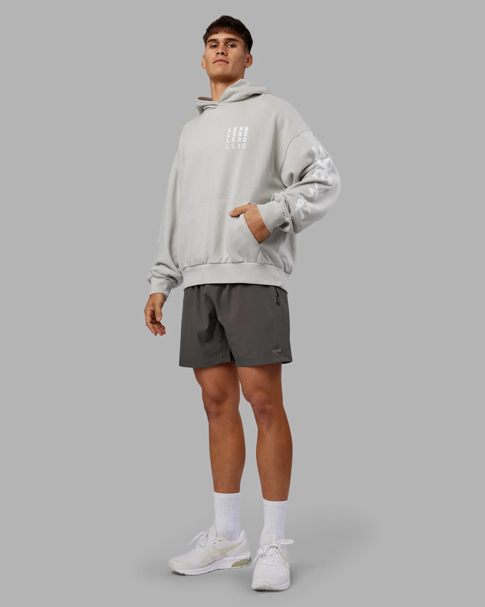 Journey Washed Unisex Oversize Hoodie - Digital Mist-White - Image 8