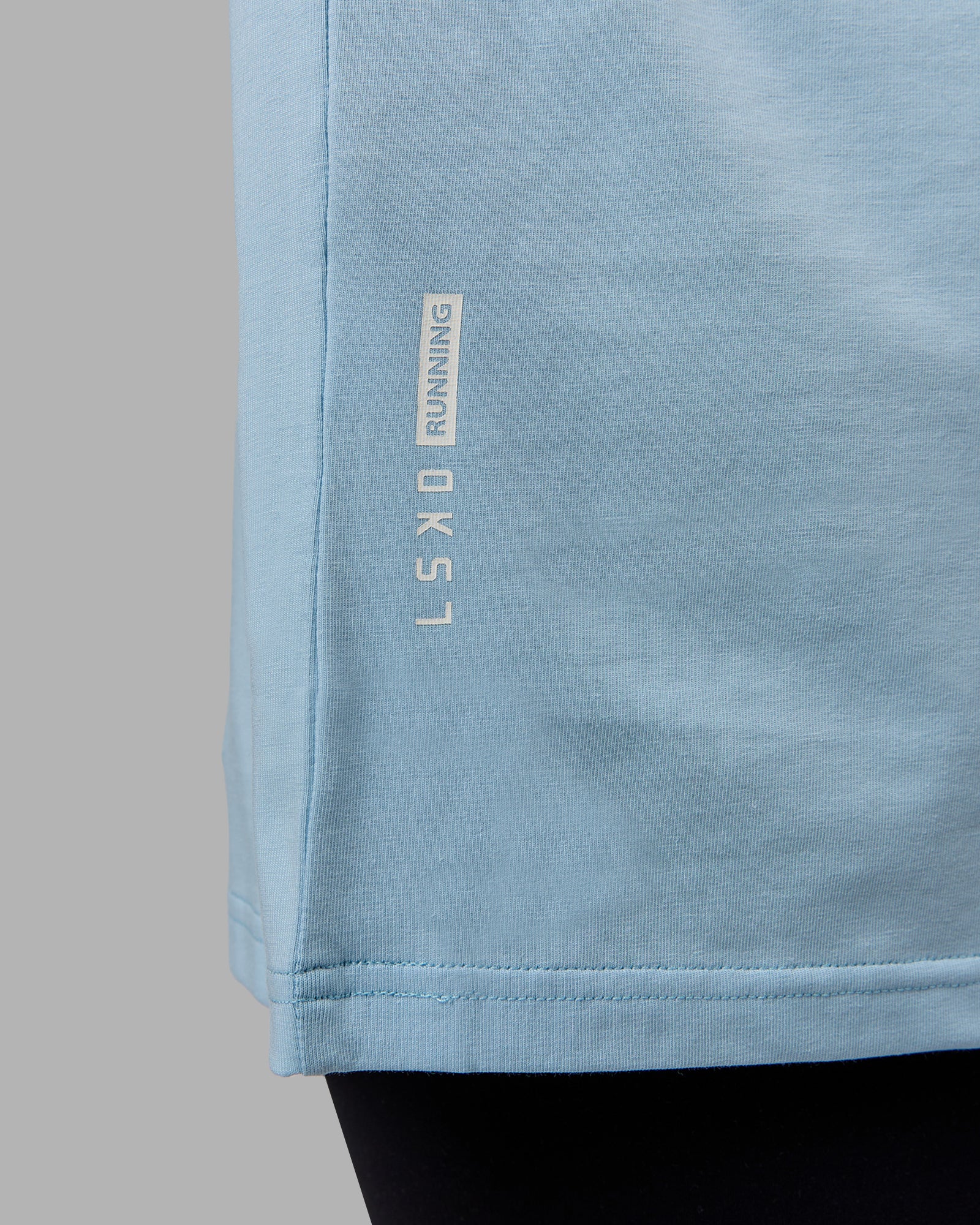 Just Keep Running FLXCotton Tee Oversize - Glacial Blue-Off White - Image 6