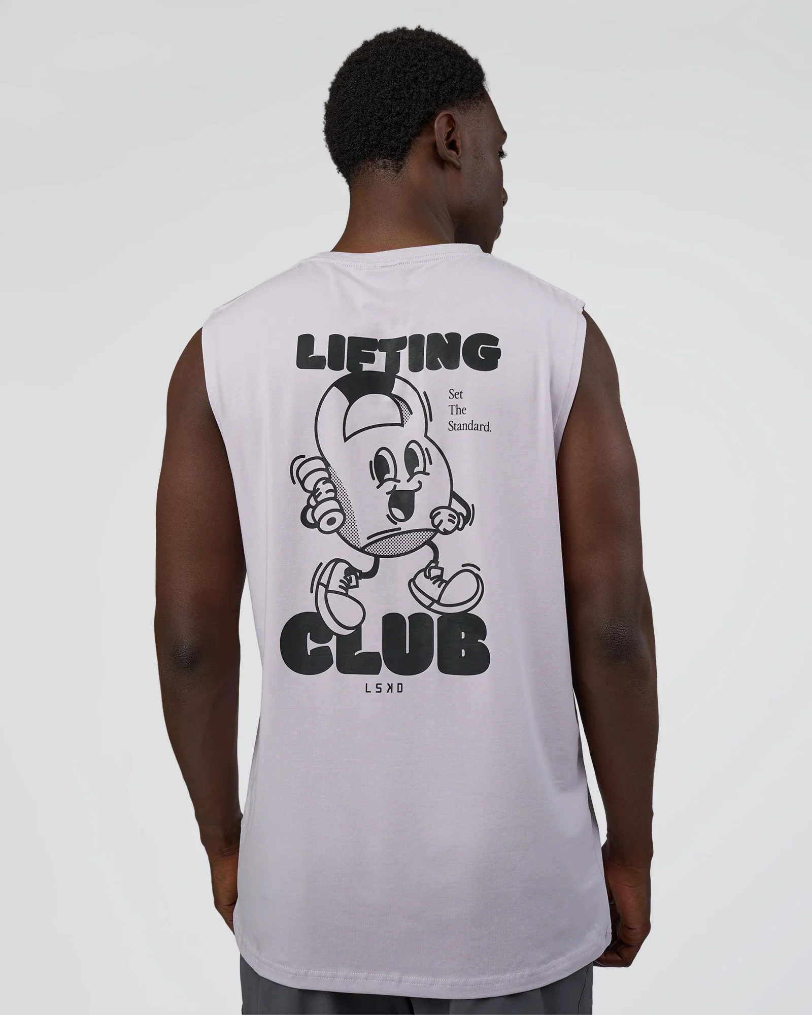 Kettle-B FLXCotton Muscle Tank - Galactic Lilac-Black - Image 2