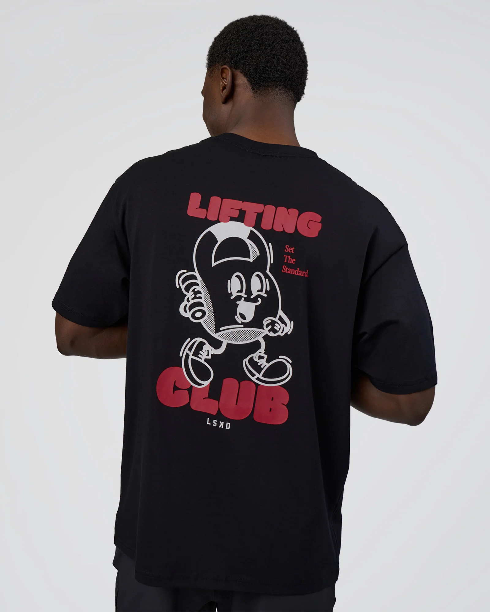 Kettle B FLXCotton Oversized Tee - Black-White - Image 2