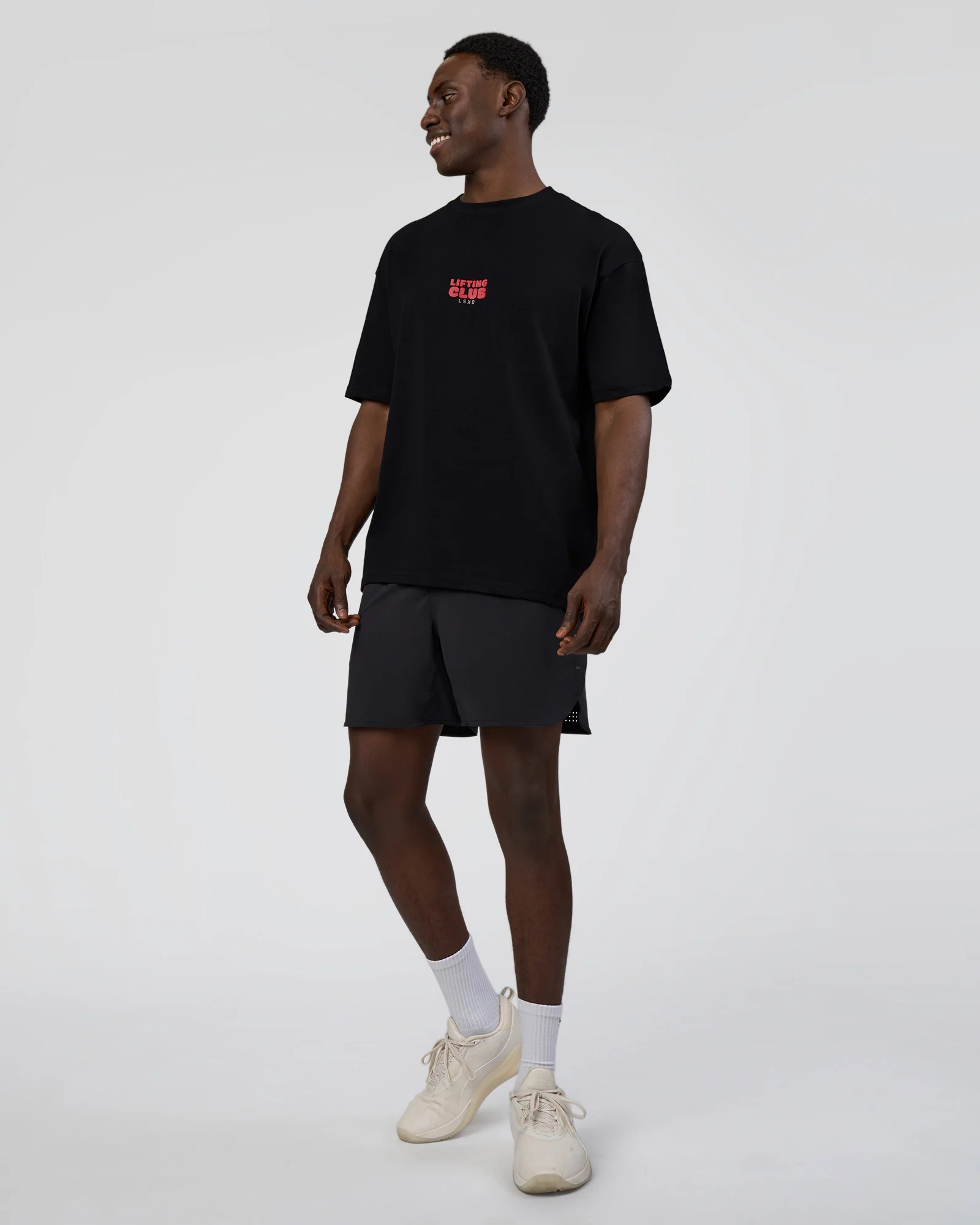 Kettle B FLXCotton Oversized Tee - Black-White - Image 3