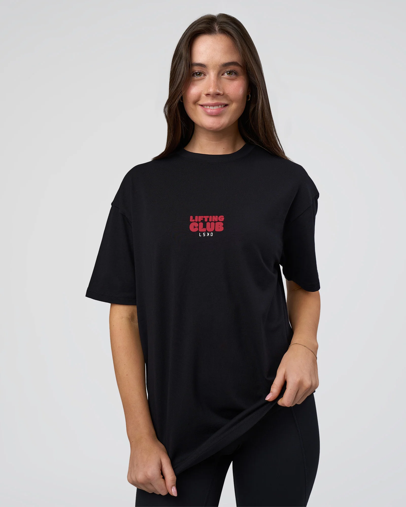 Kettle B FLXCotton Oversized Tee - Black-White - Image 5