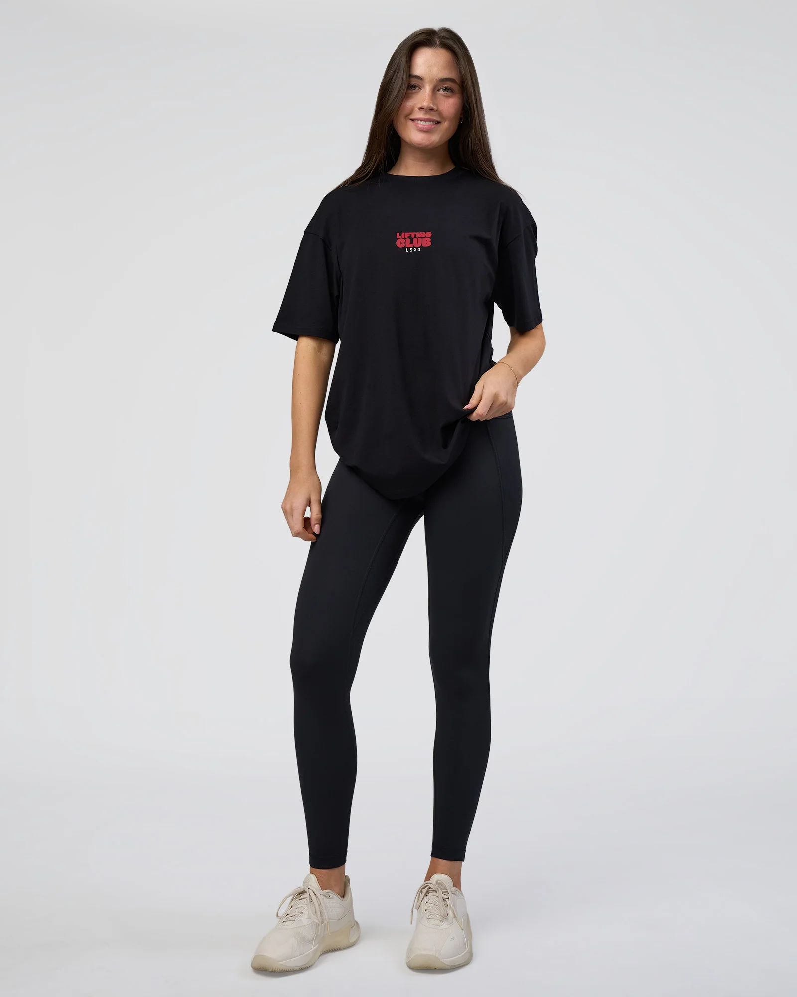 Kettle B FLXCotton Oversized Tee - Black-White - Image 7