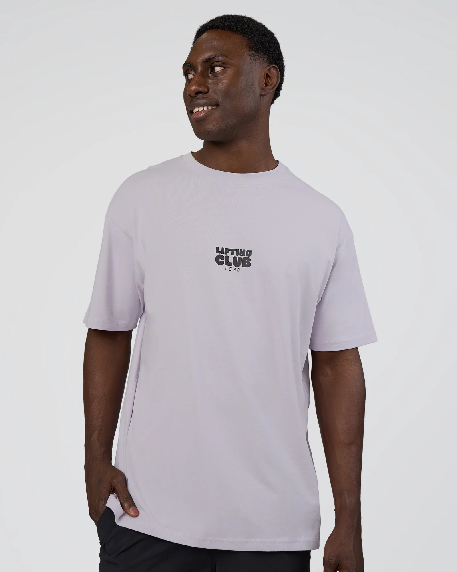 Kettle B FLXCotton Oversized Tee - Galactic Lilac-Black - Image 2