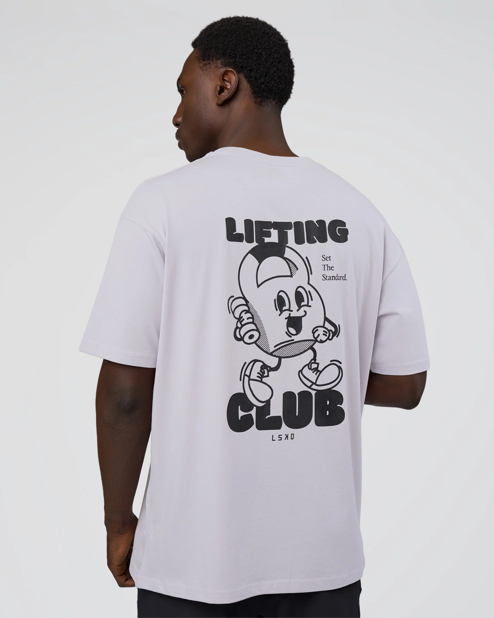 Kettle B FLXCotton Oversized Tee - Galactic Lilac-Black - Image 3