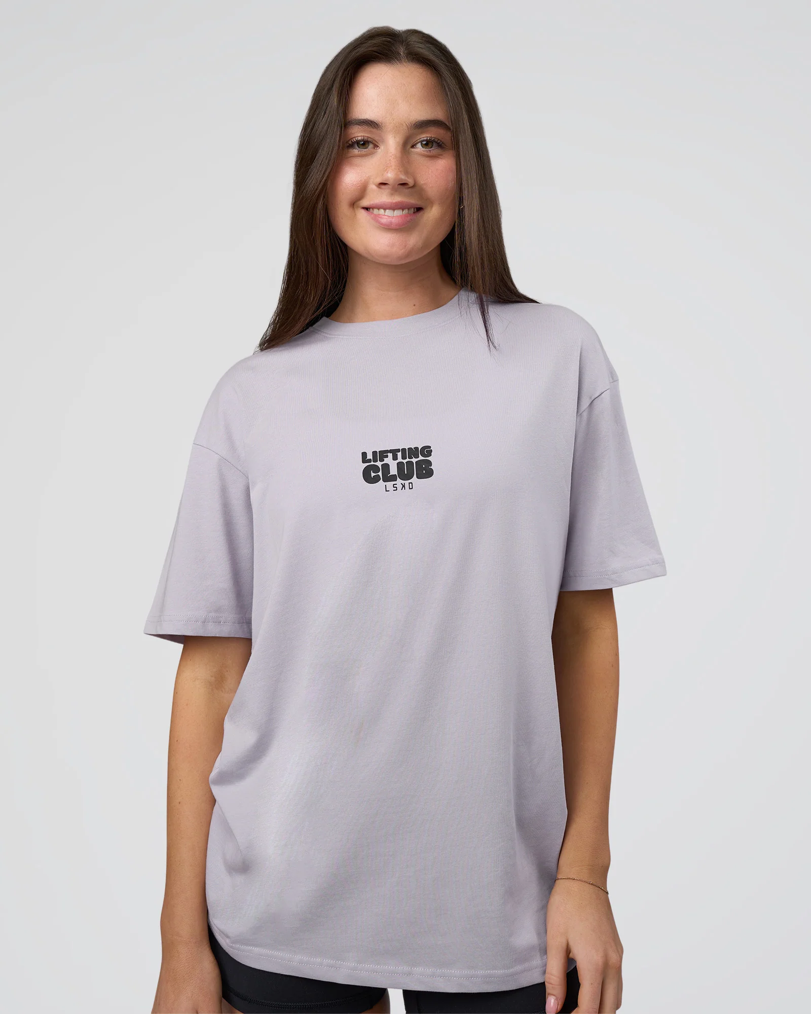 Kettle B FLXCotton Oversized Tee - Galactic Lilac-Black - Image 4