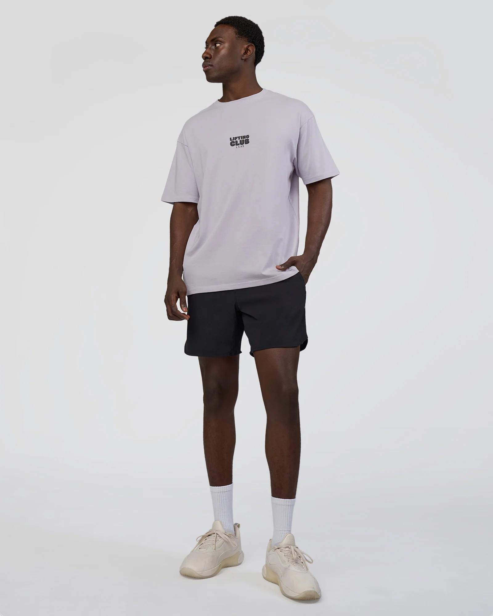 Kettle B FLXCotton Oversized Tee - Galactic Lilac-Black - Image 6