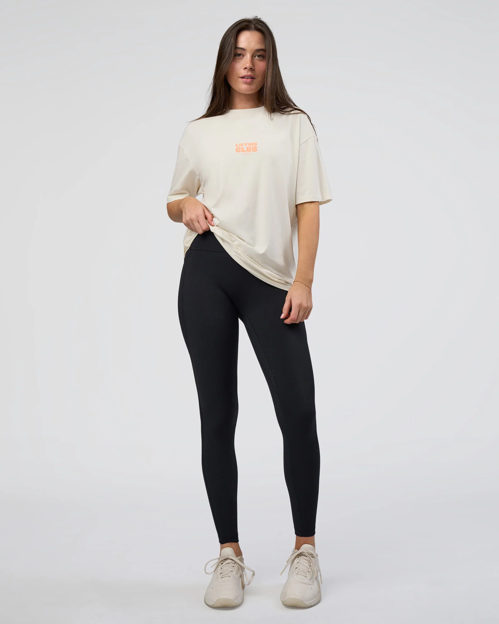 Kettle B FLXCotton Oversized Tee - Sugar Swizzle-Cantaloupe - Image 10
