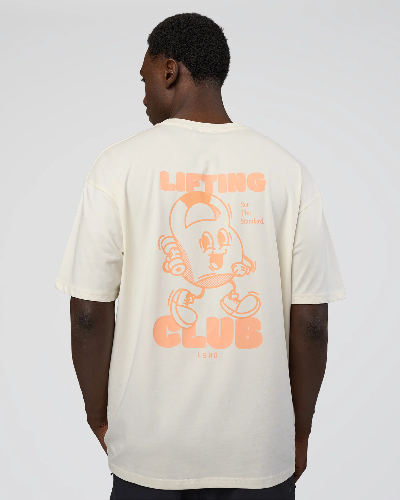 Kettle B FLXCotton Oversized Tee - Sugar Swizzle-Cantaloupe - Image 2