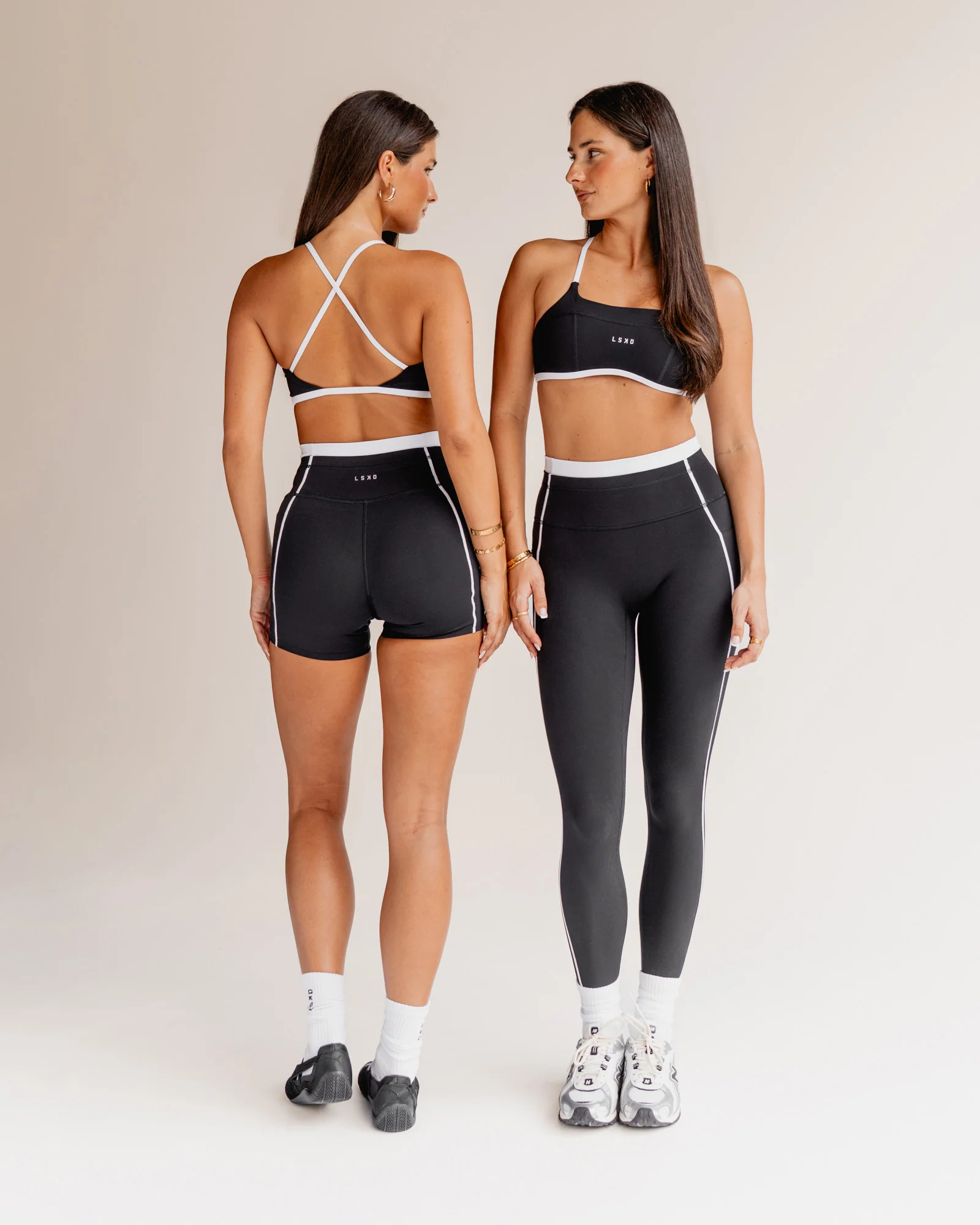 Liberate Sports Bra - Black-White - Image 2