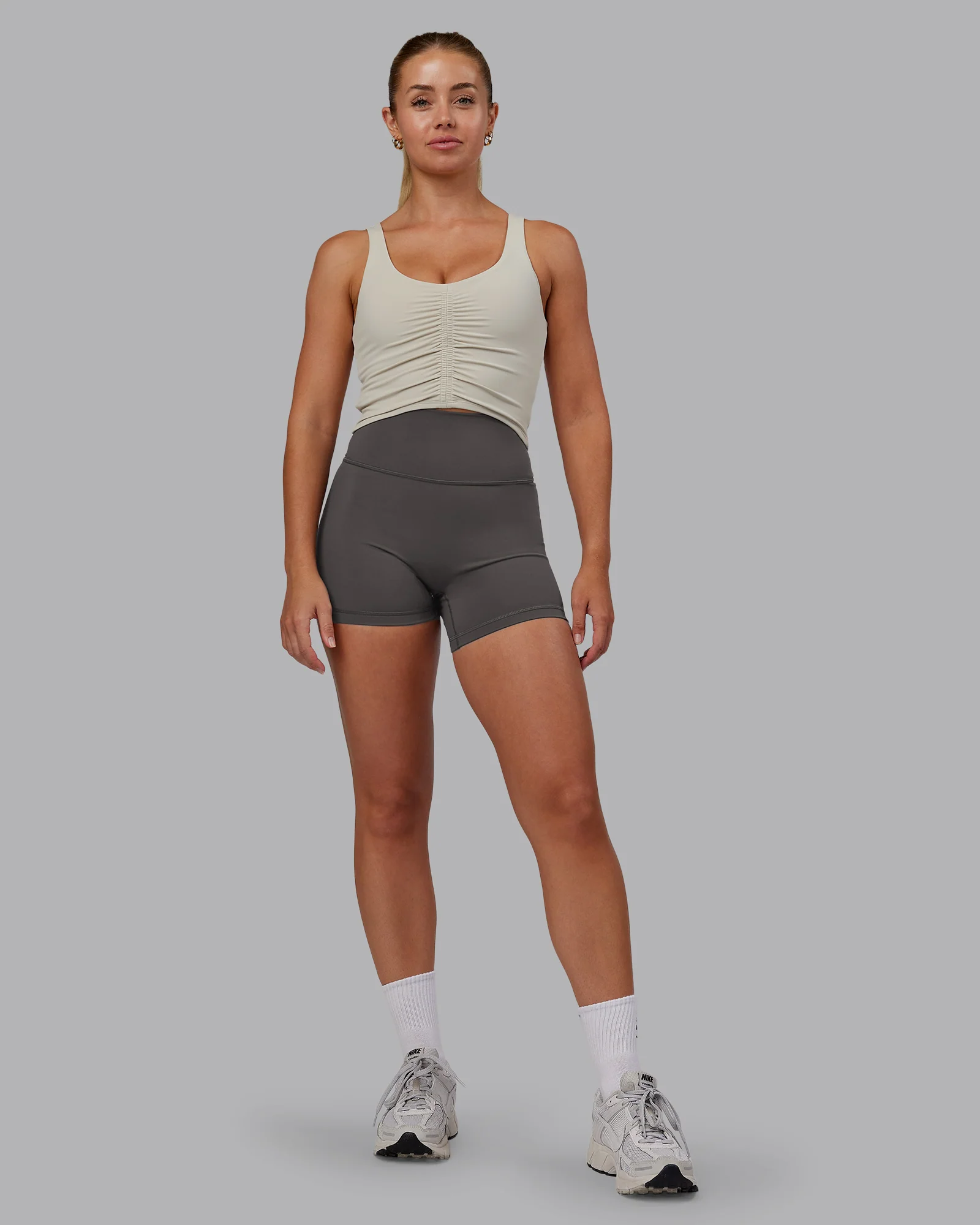 Liberty Ruched Tank - Shale Beige - Image 4