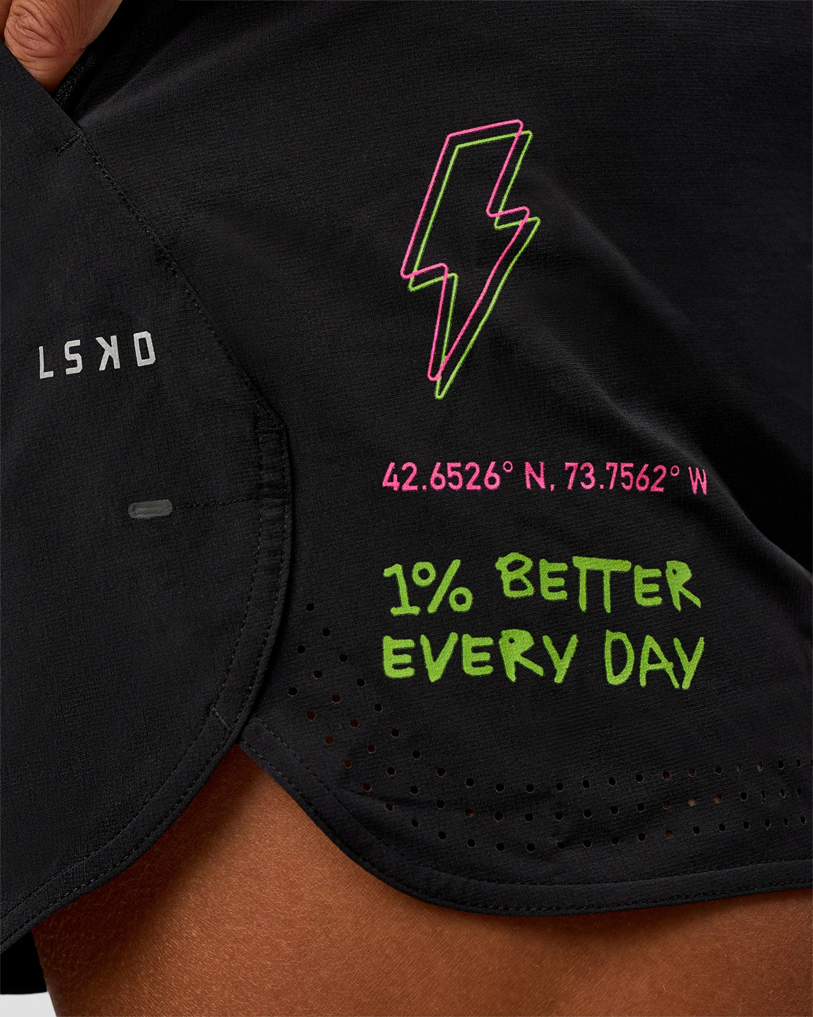 Lift 6" Short - Black-Sugar Plum Lime - Image 4