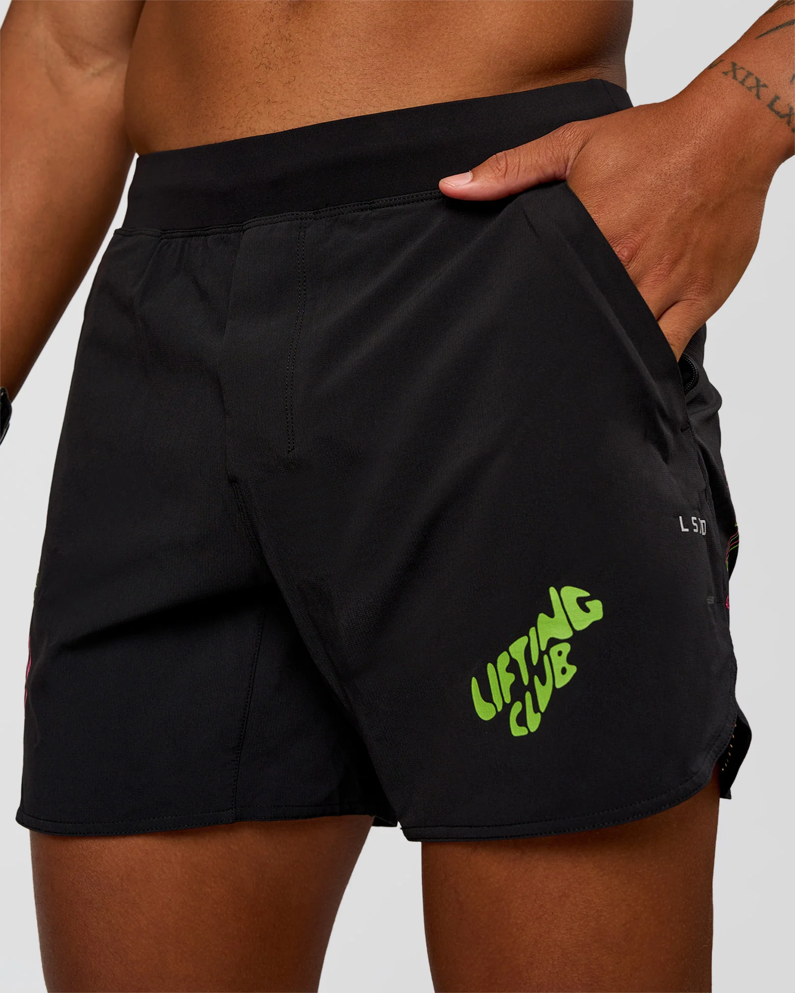 Lift 6" Short - Black-Sugar Plum Lime - Image 5