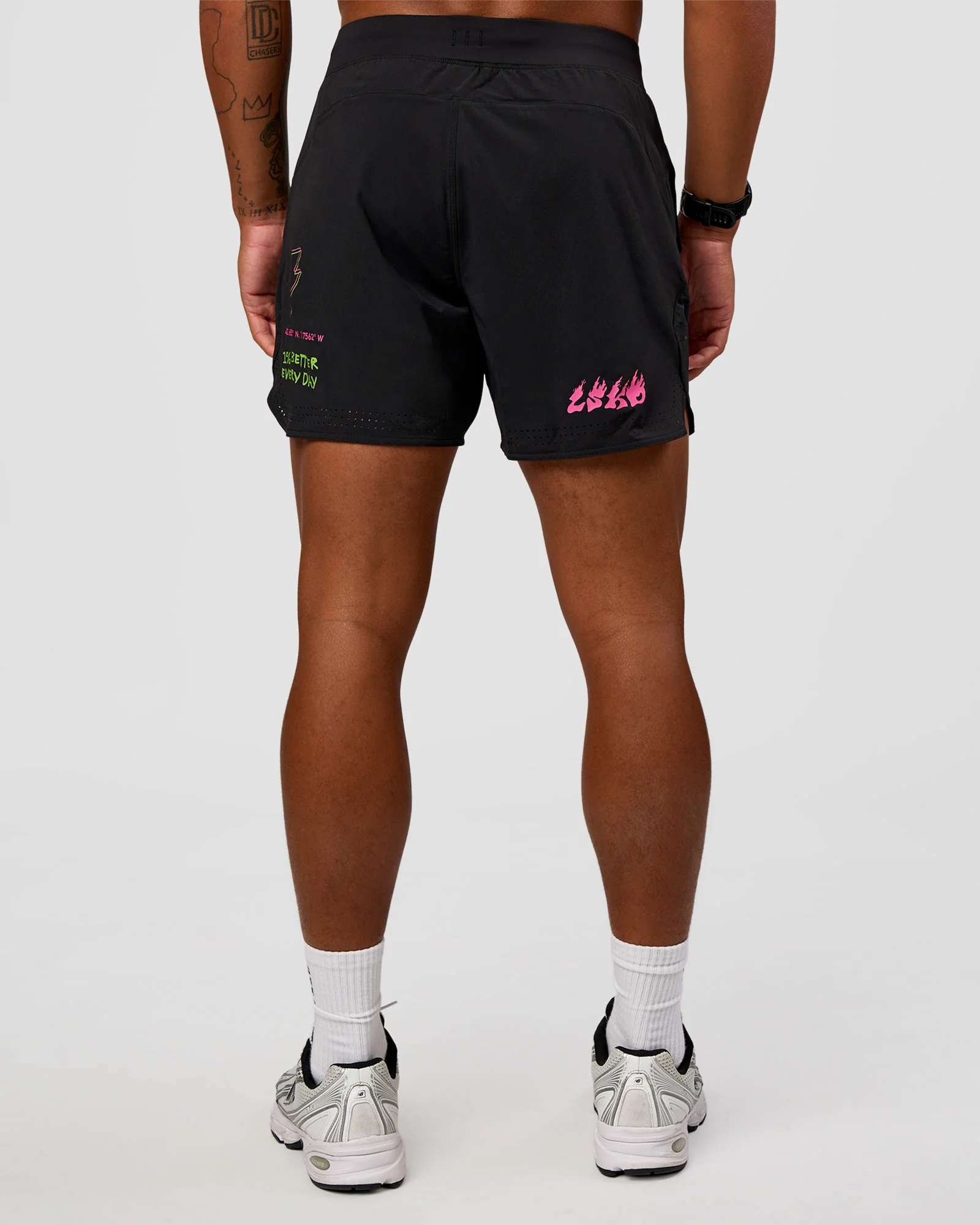 Lift 6" Short - Black-Sugar Plum Lime - Image 8