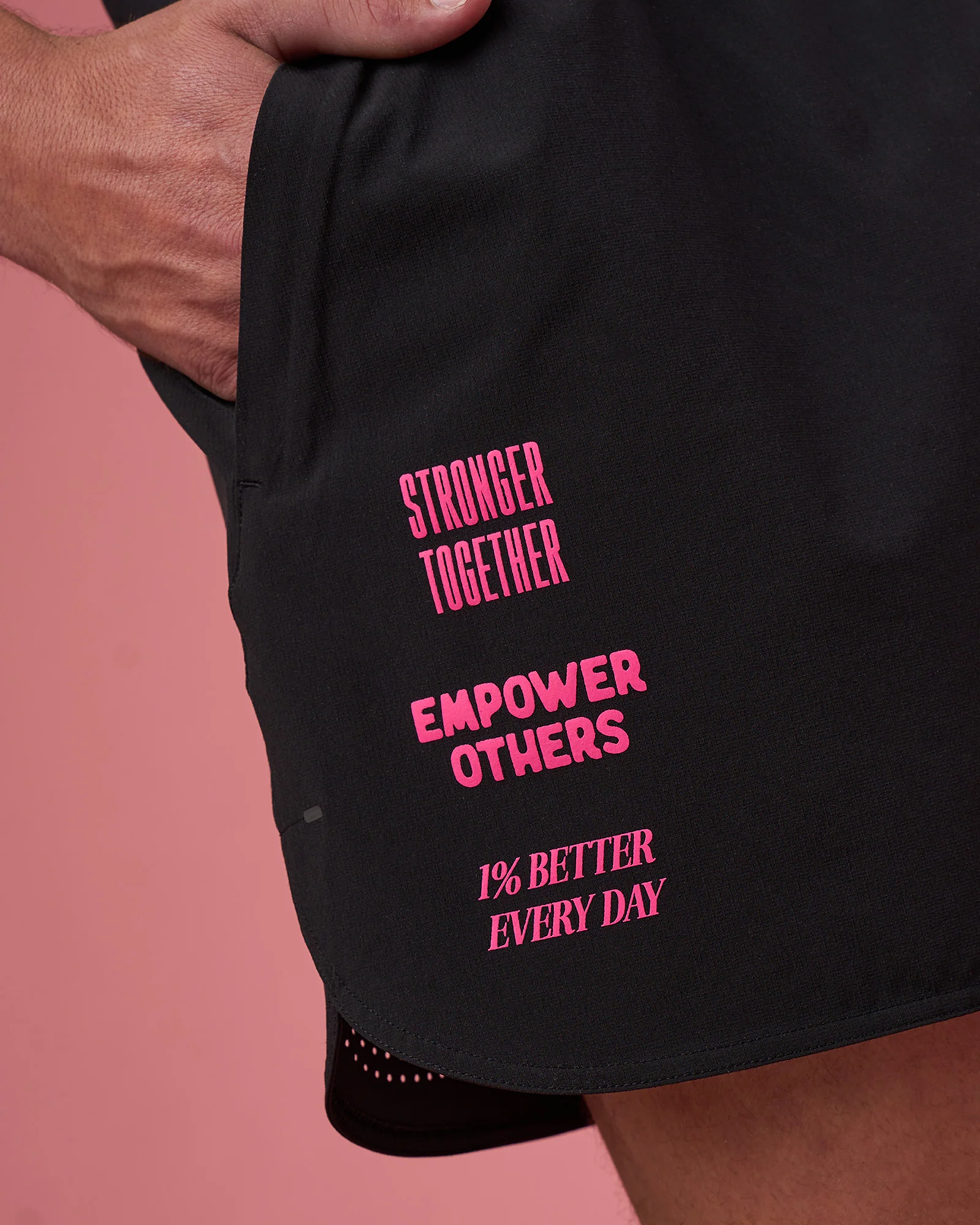 Lift 6" Short - Black-Ultra Pink - Image 3