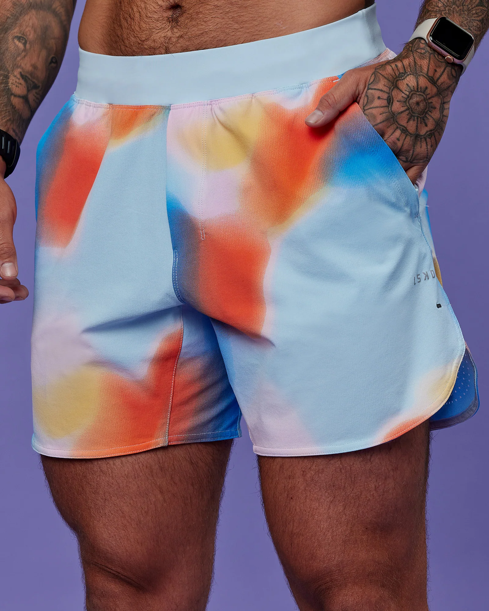 Lift 6" Short - Rainbow Shade Print - Image 11