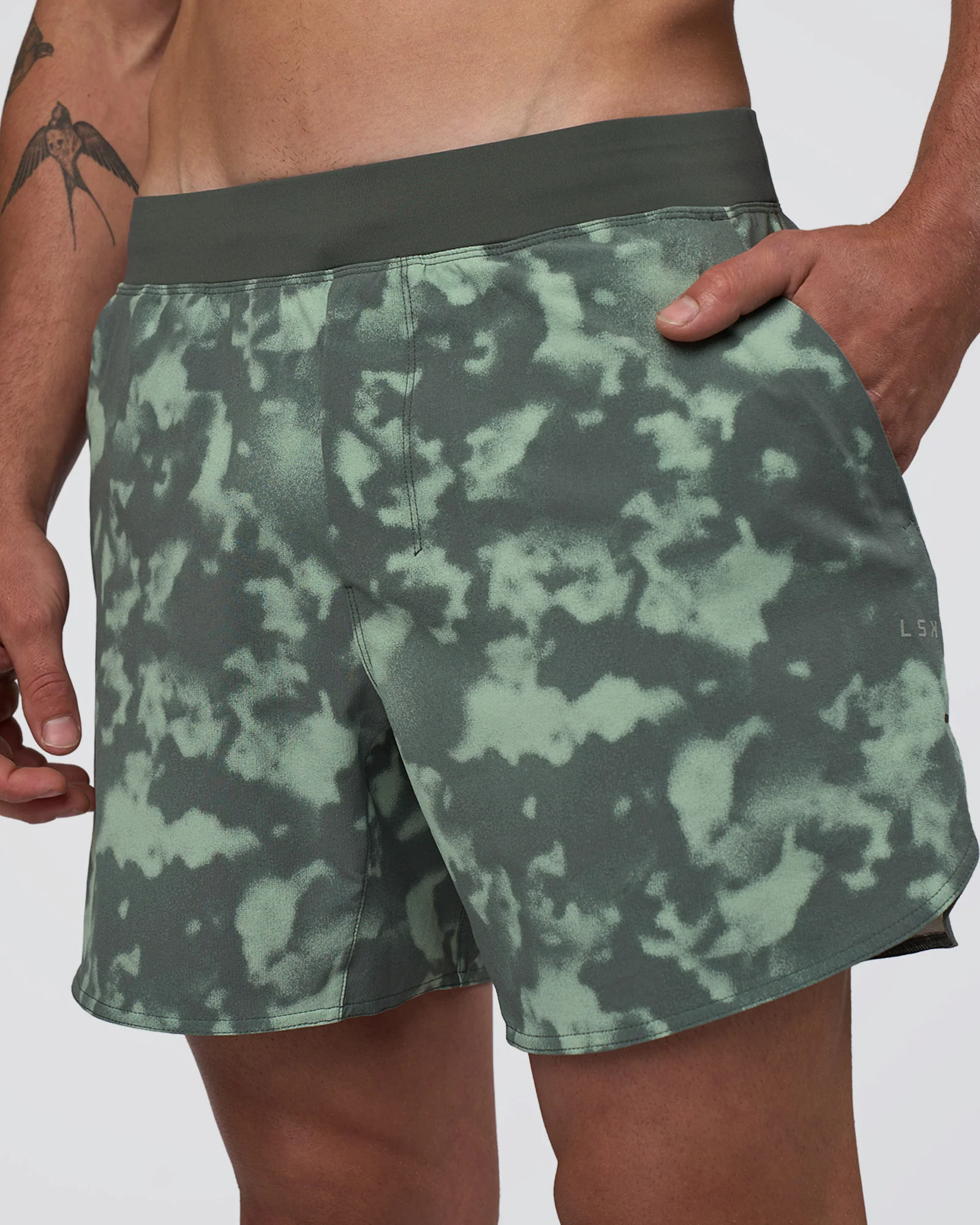 Lift 6" Short - Washed Camo Carbon - Image 4