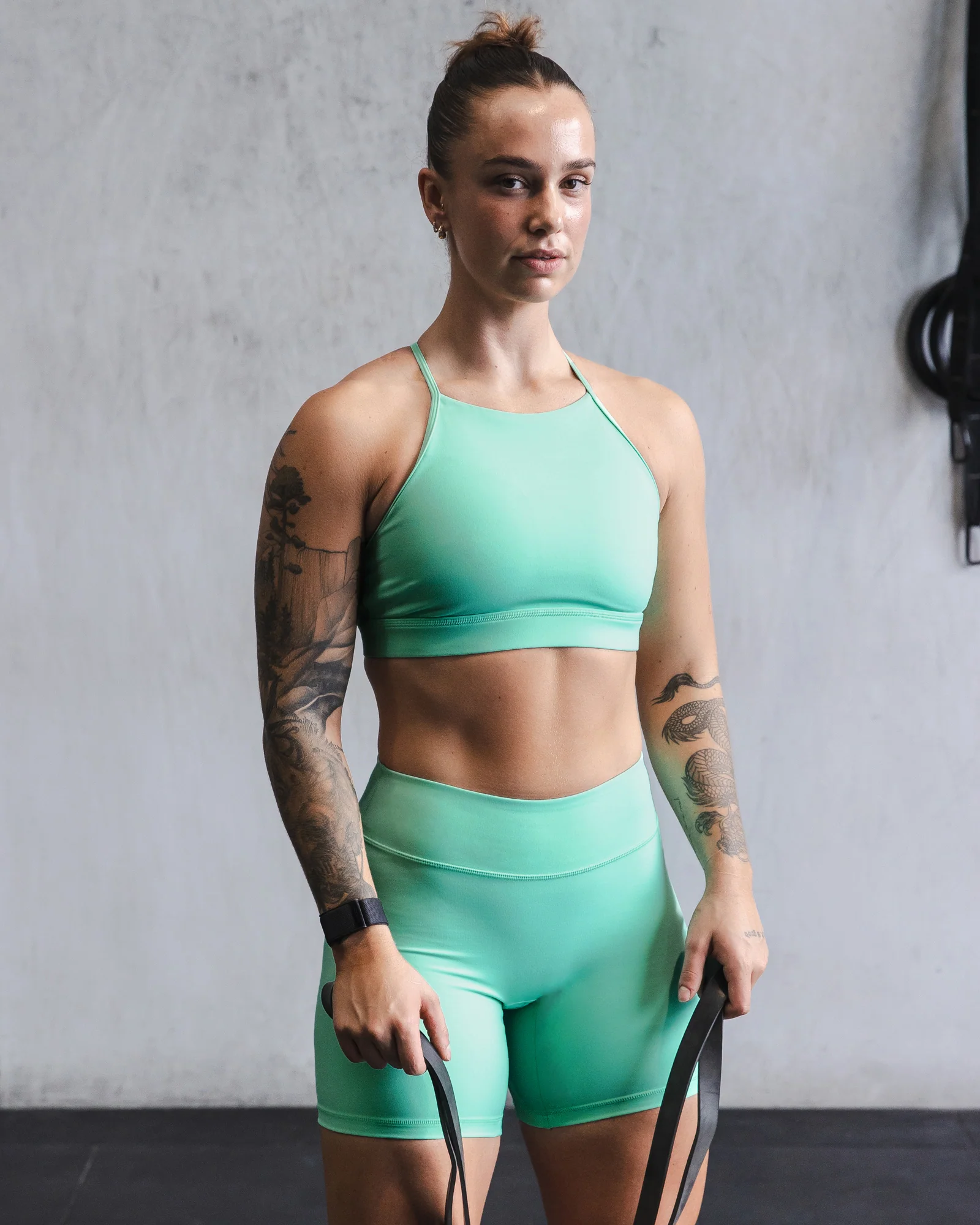 Lift High Neck Sports Bra - Cockatoo - Image 3
