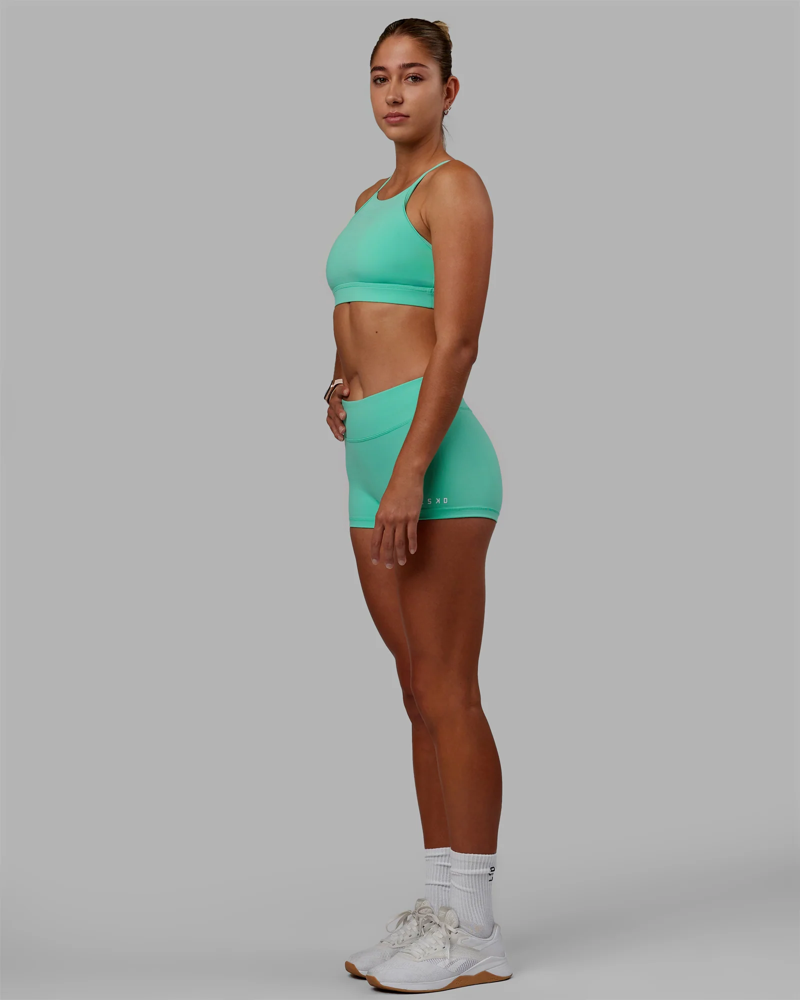Lift High Neck Sports Bra - Cockatoo - Image 5