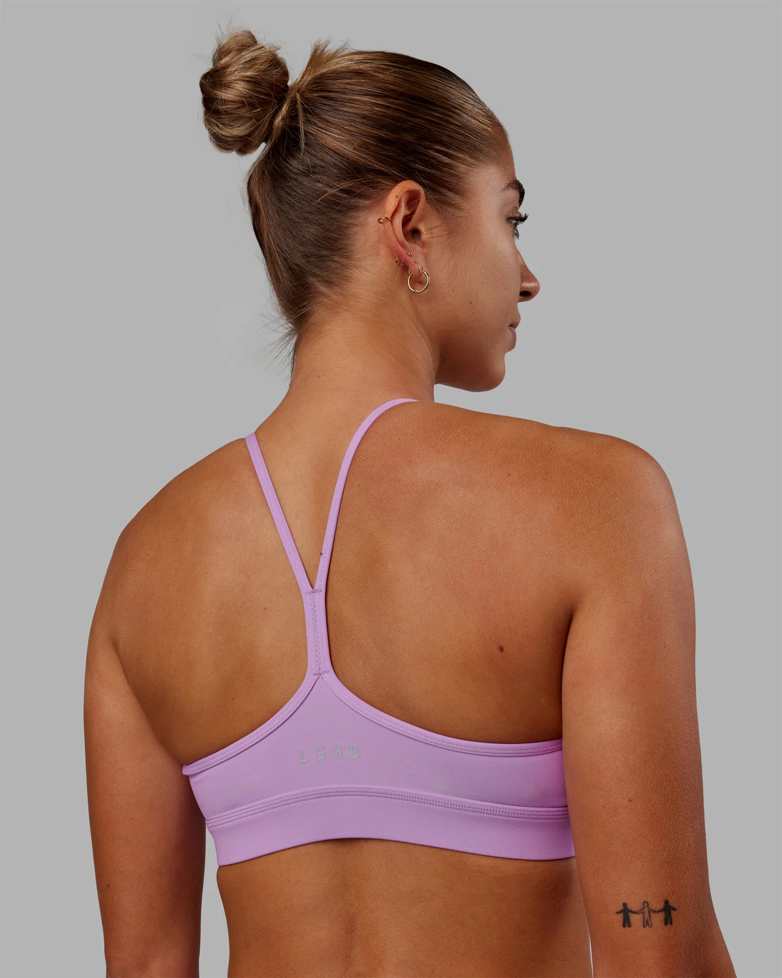 Lift High Neck Sports Bra - Light Violet - Image 2
