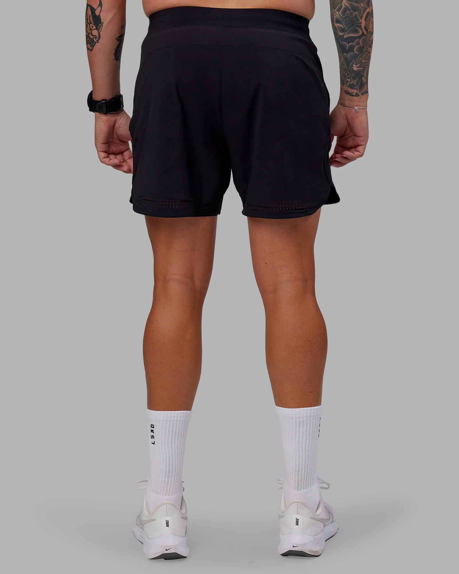 Lift Lined 6" Short - Black-Reflective - Image 4