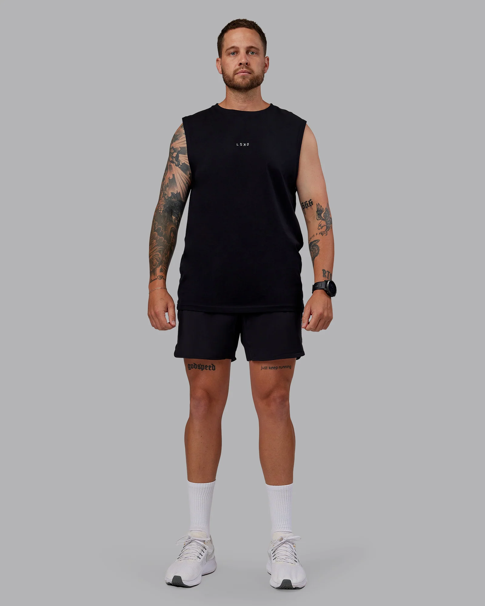 Lift Lined 6" Short - Black-Reflective - Image 6