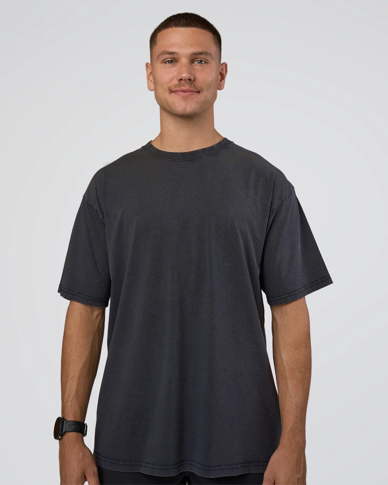 Lifting Club FLXCotton Tee Oversize - Black Washed - Image 6