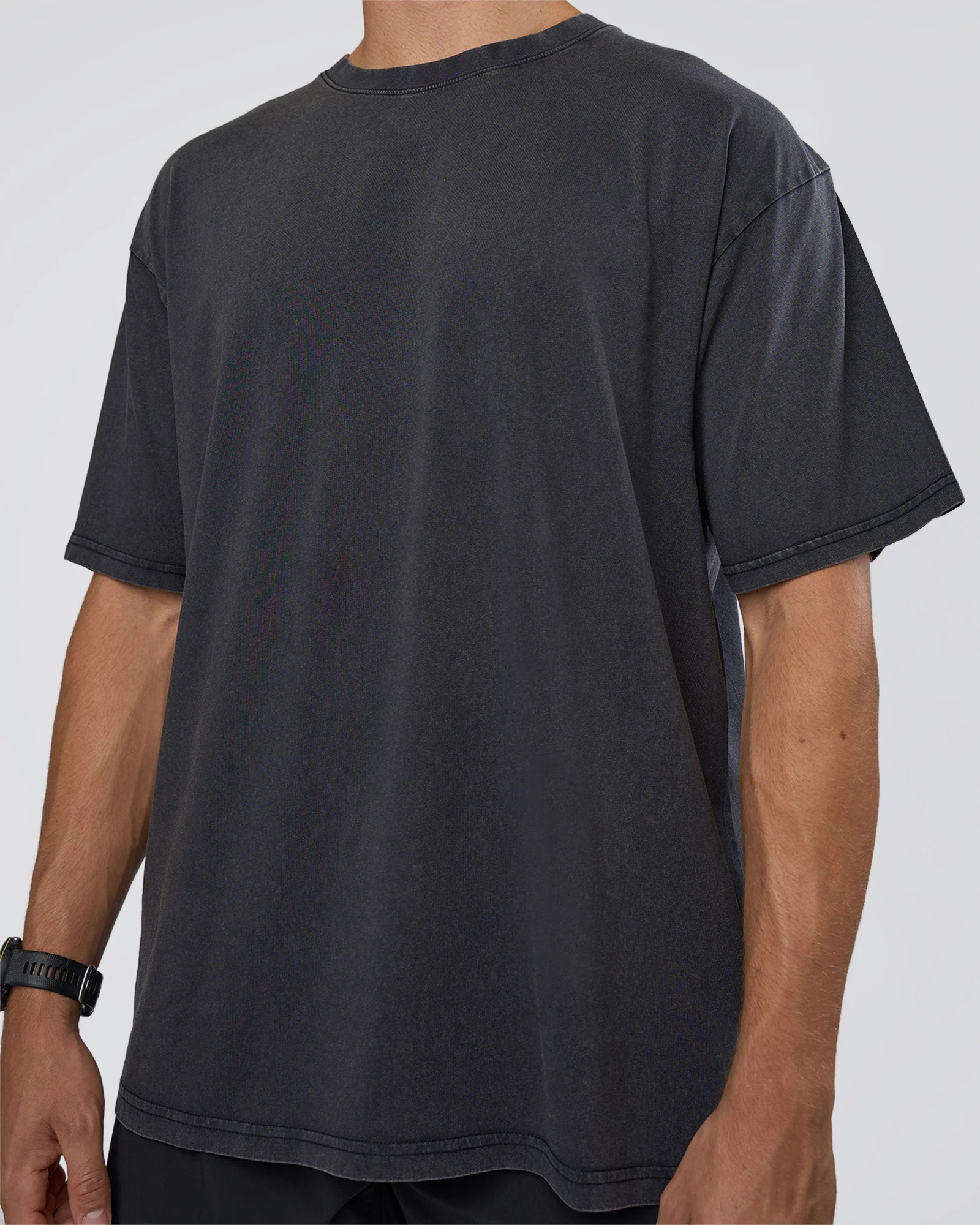 Lifting Club FLXCotton Tee Oversize - Black Washed - Image 9