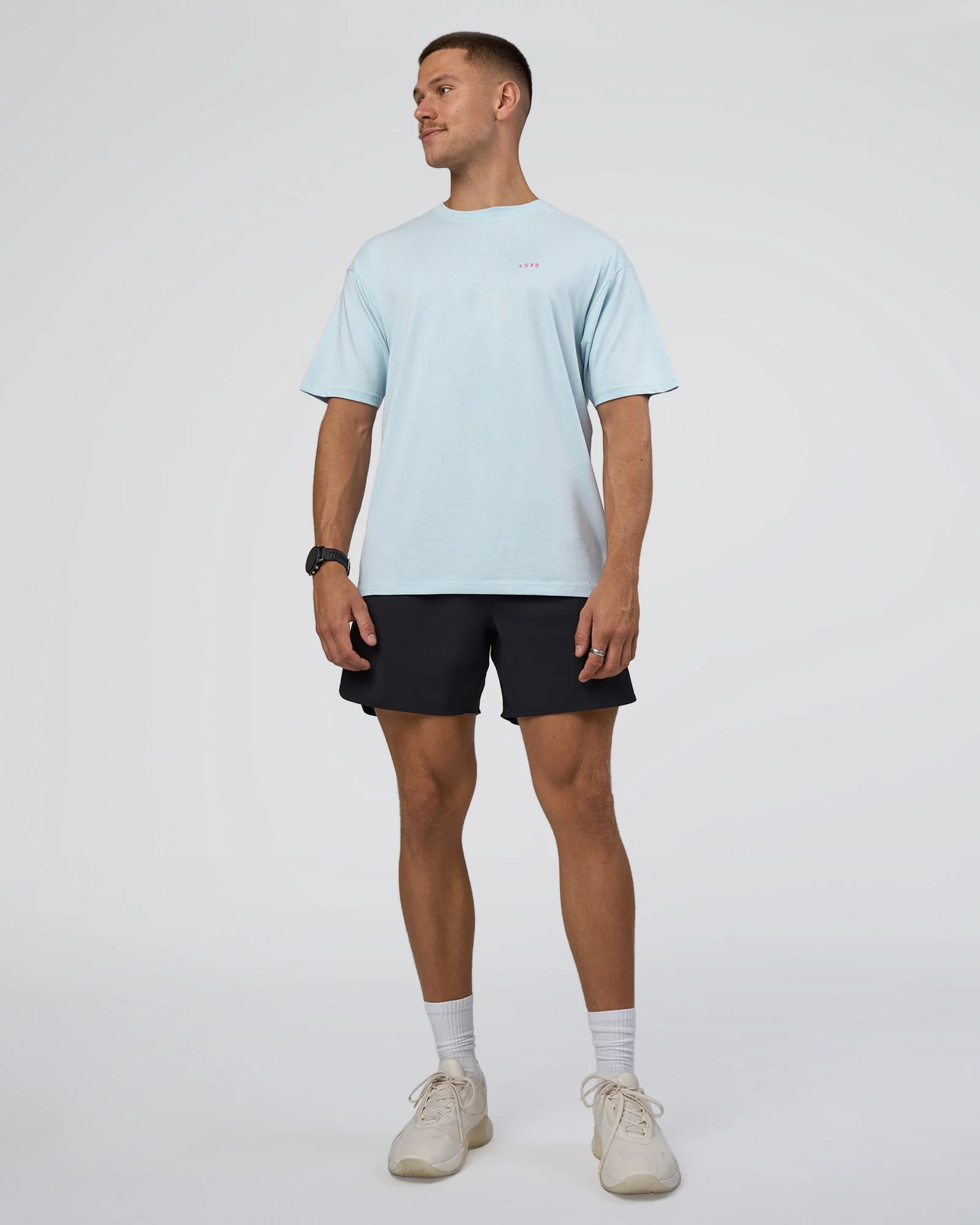 Lifting FLXCotton Oversized Tee - Blue Aura-Ultra Pink - Image 6