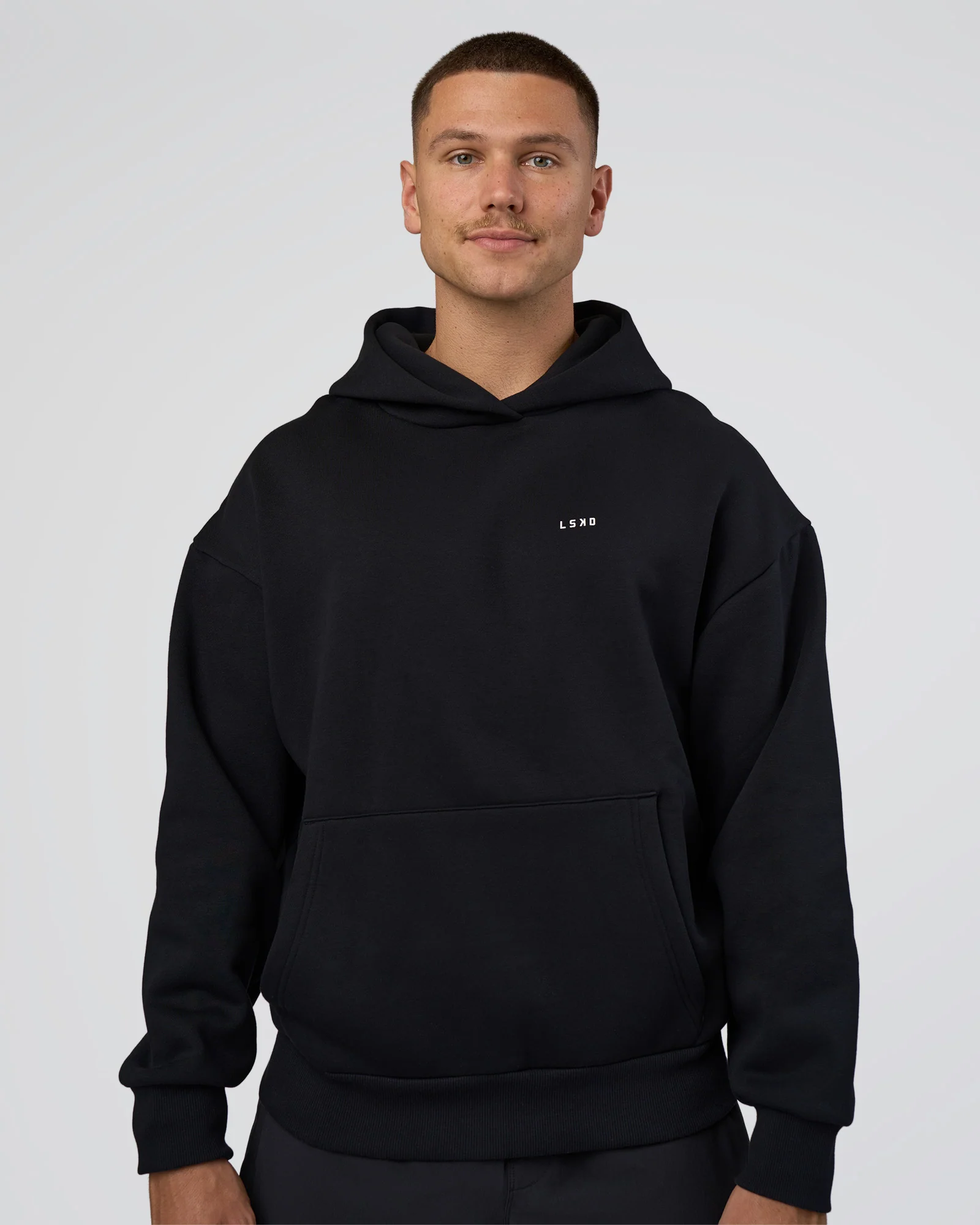 Lifting Unisex Oversized Hoodie - Black-Flame - Image 6