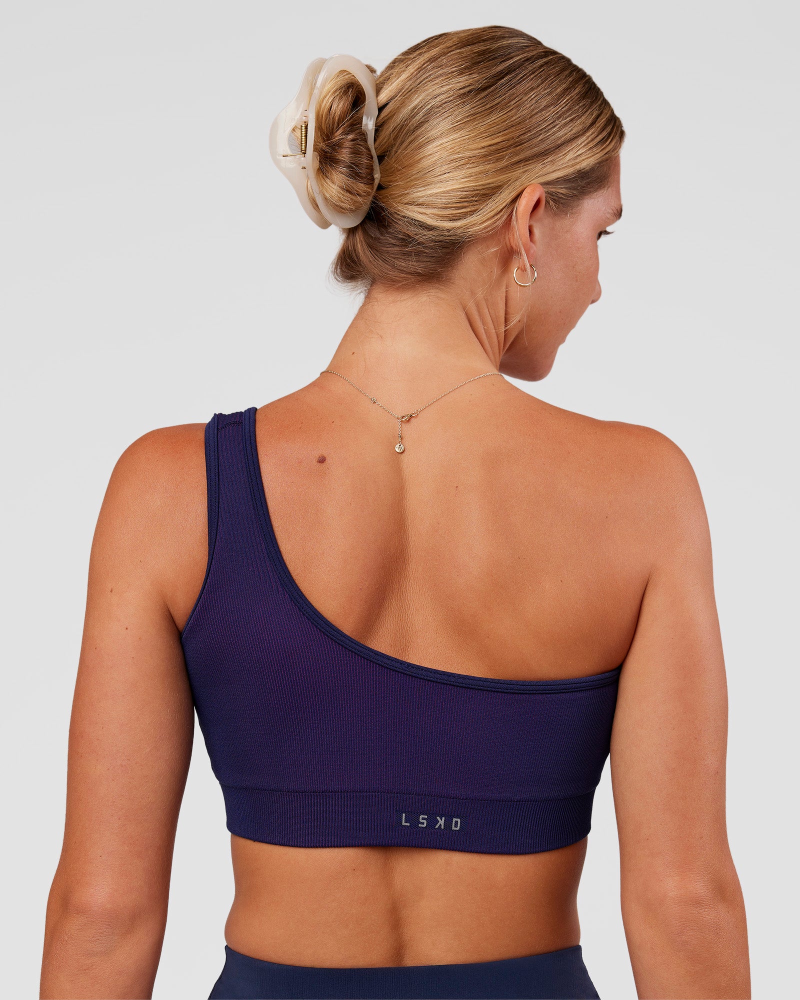 Lively Seamless Ribbed Sports Bra - Future Navy-Ultra Fuchsia - Image 2