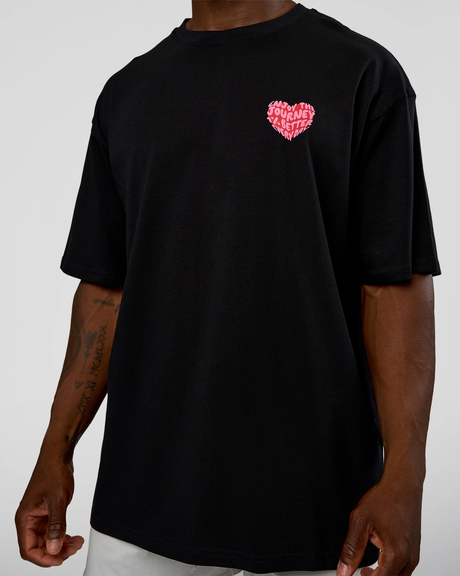 Love the Journey FLXCotton Oversized Tee - Black-Flame - Image 10