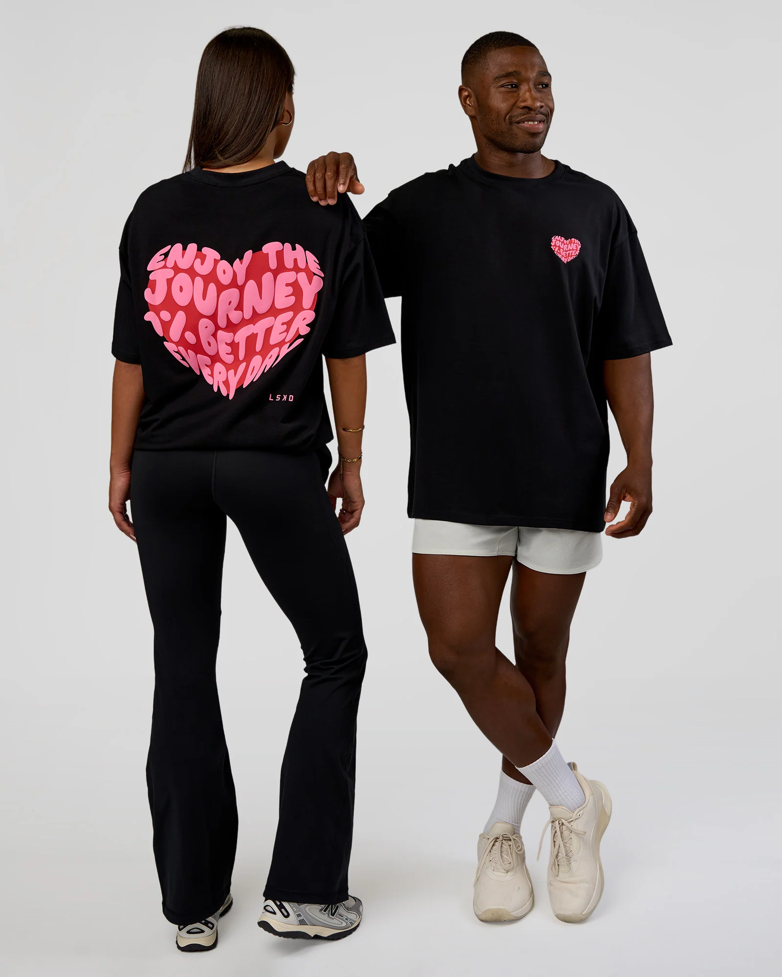 Love the Journey FLXCotton Oversized Tee - Black-Flame - Image 6