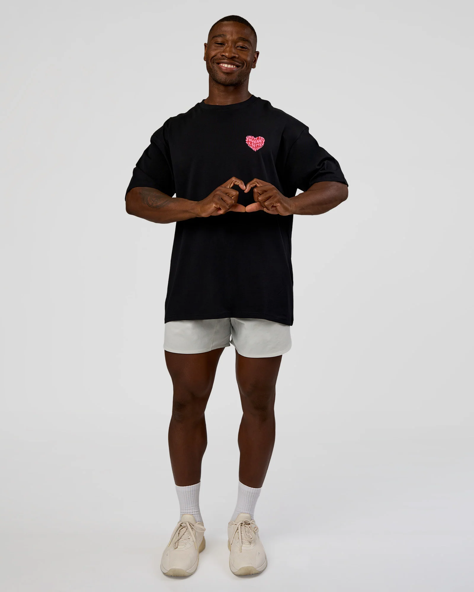 Love the Journey FLXCotton Oversized Tee - Black-Flame - Image 7