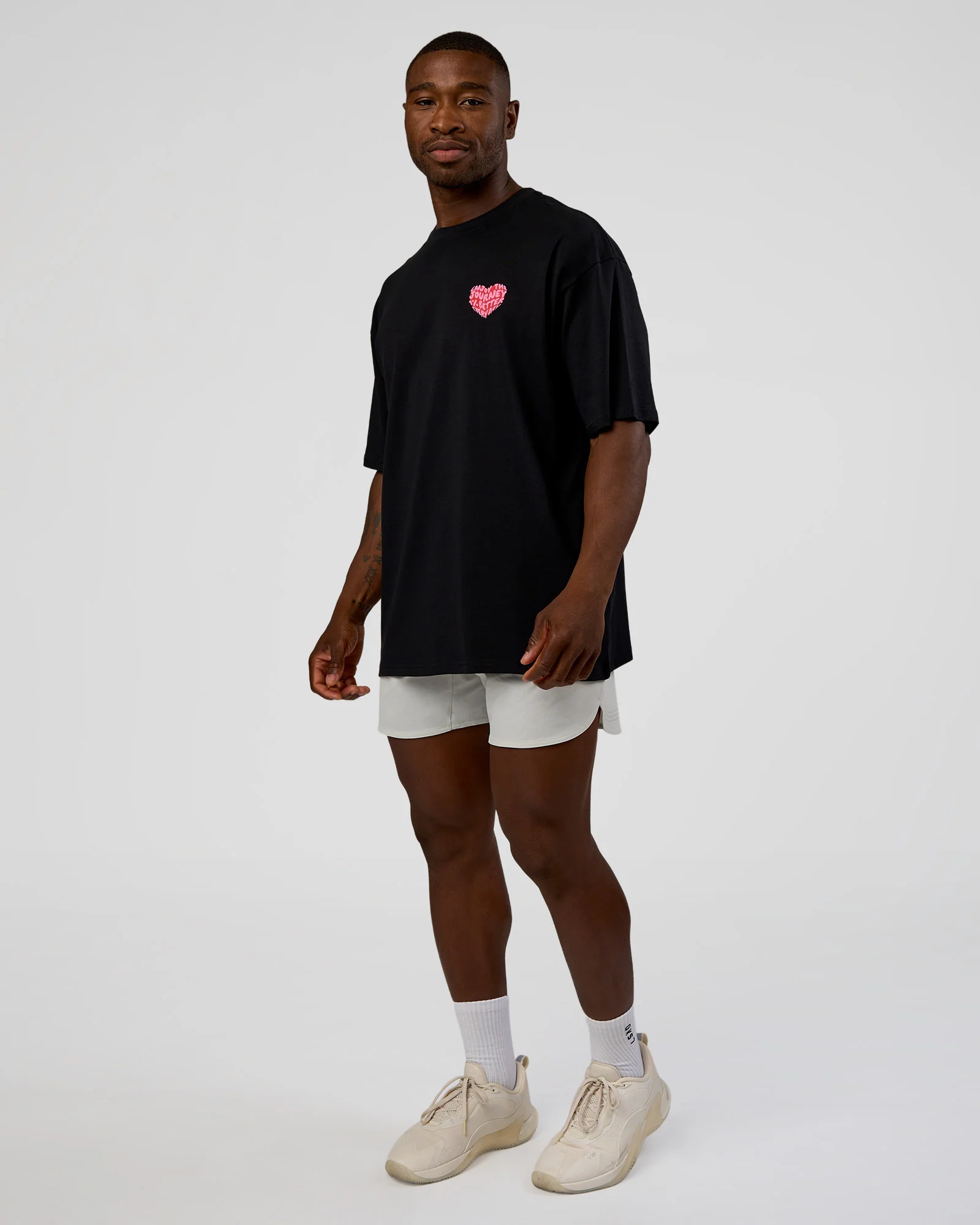 Love the Journey FLXCotton Oversized Tee - Black-Flame - Image 9