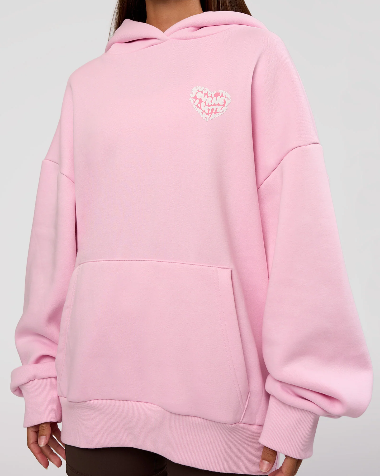 Love The Journey Unisex Oversized Hoodie - Marshmallow-White - Image 10
