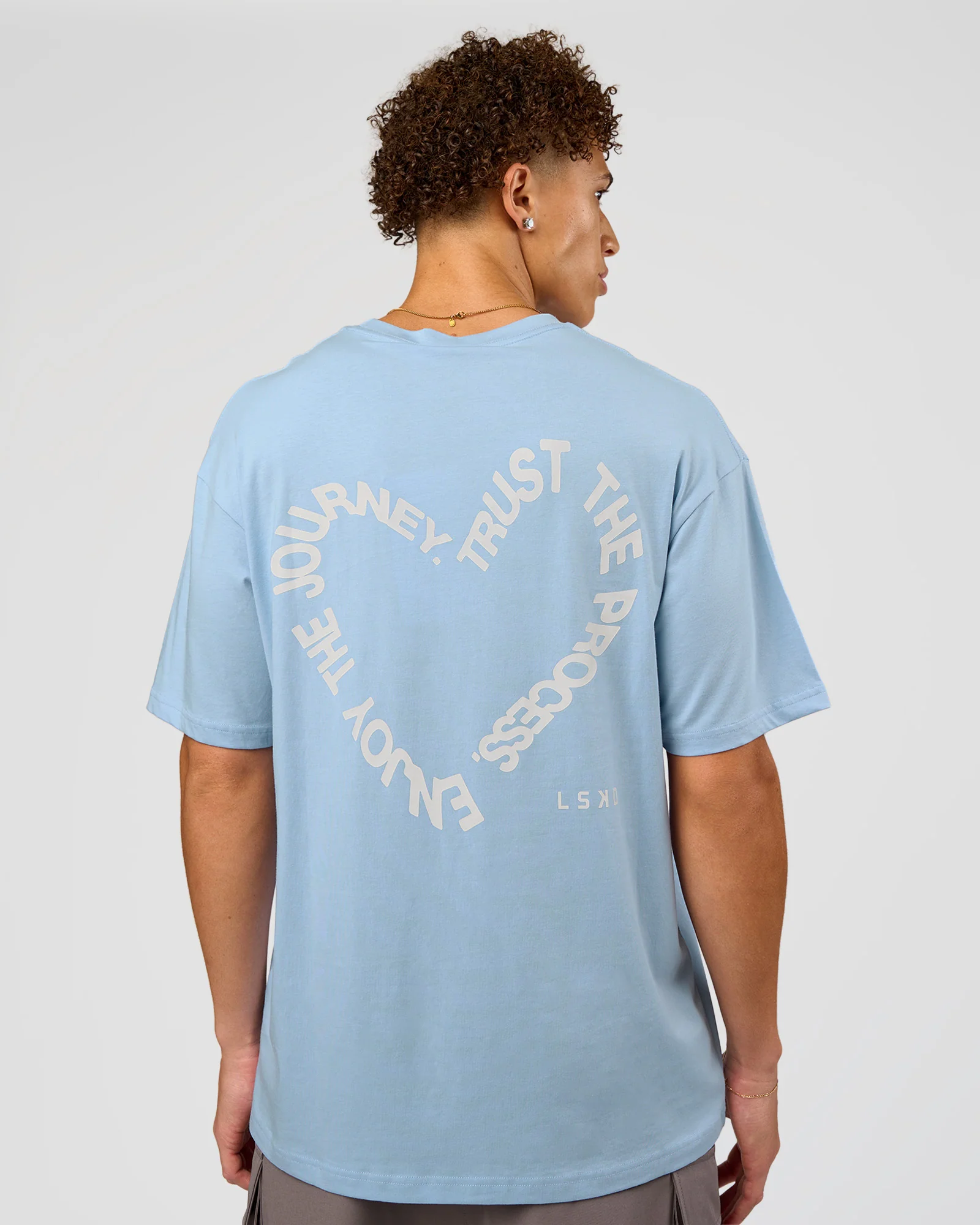 Love The Process FLXCotton Oversize Tee - Open Air-Off White - Image 2