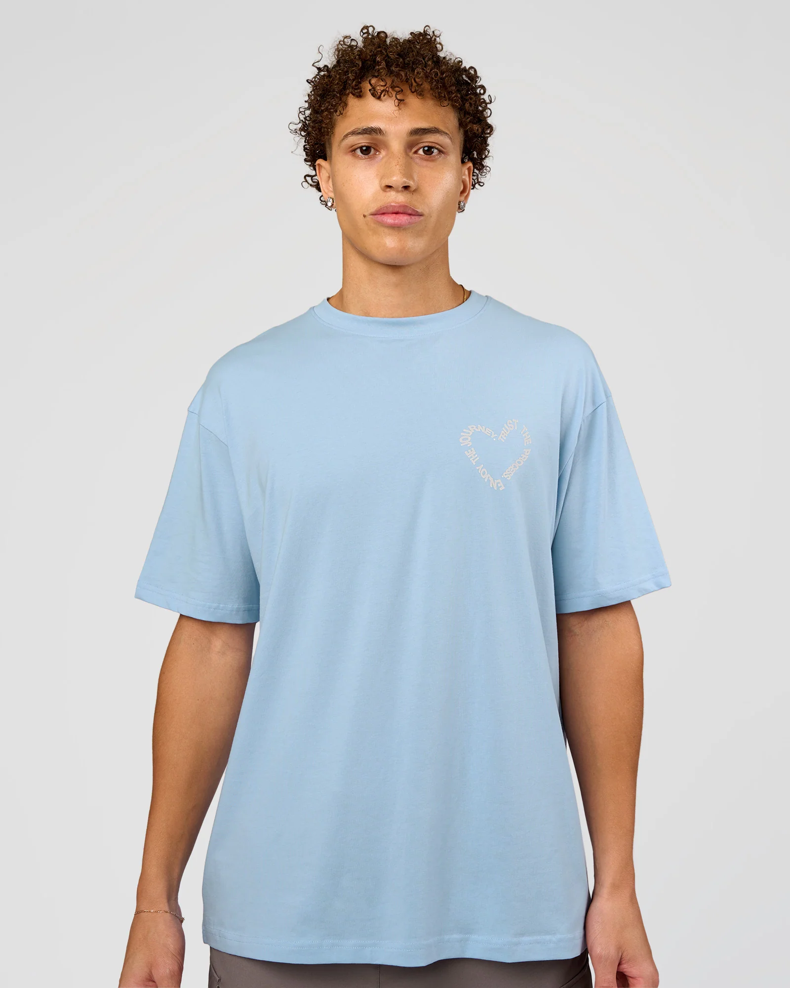 Love The Process FLXCotton Oversize Tee - Open Air-Off White - Image 3