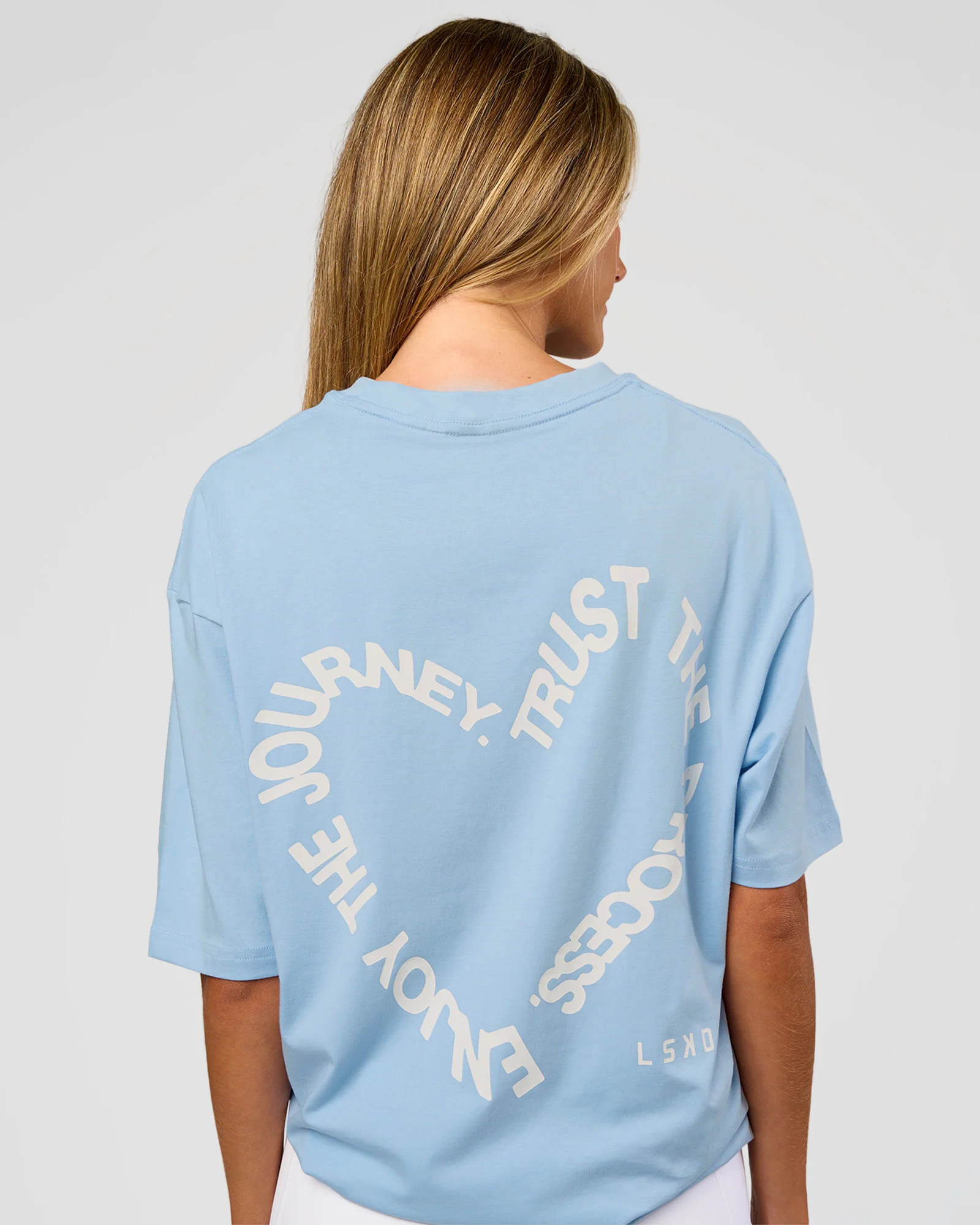 Love The Process FLXCotton Oversize Tee - Open Air-Off White - Image 4