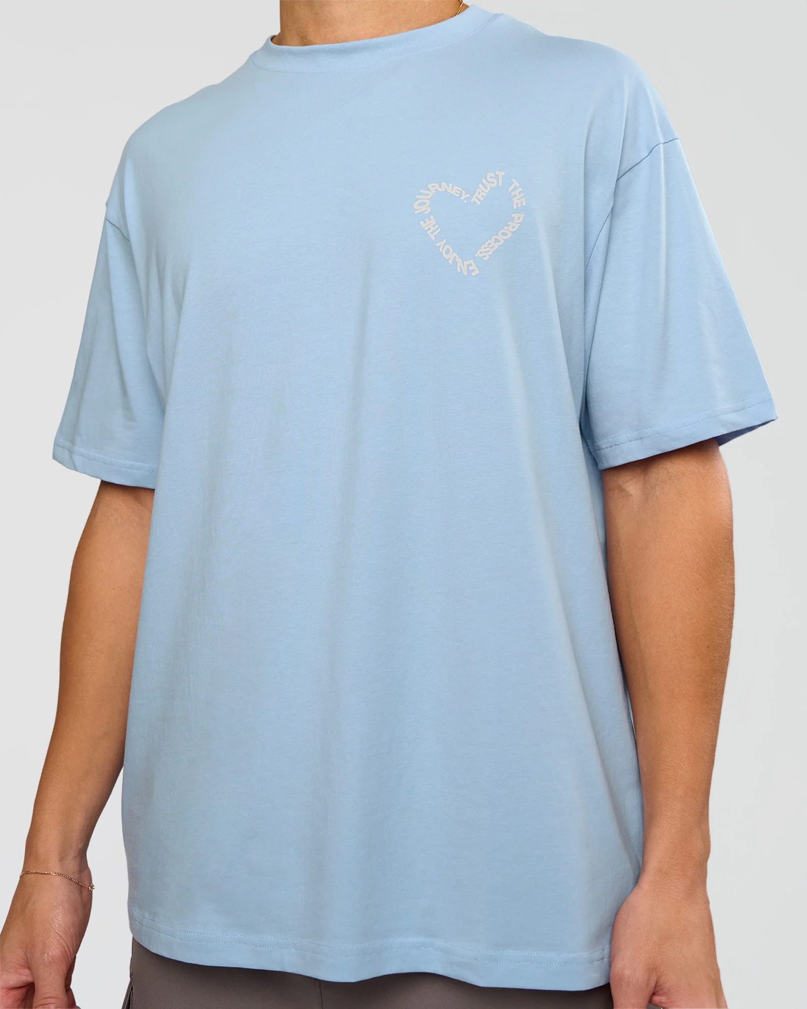 Love The Process FLXCotton Oversize Tee - Open Air-Off White - Image 7