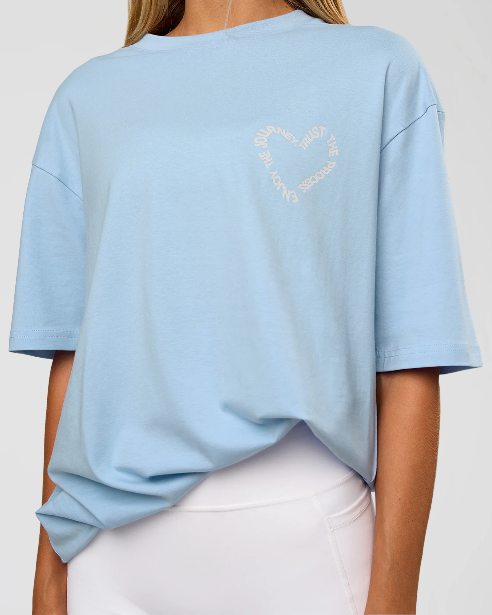 Love The Process FLXCotton Oversize Tee - Open Air-Off White - Image 9