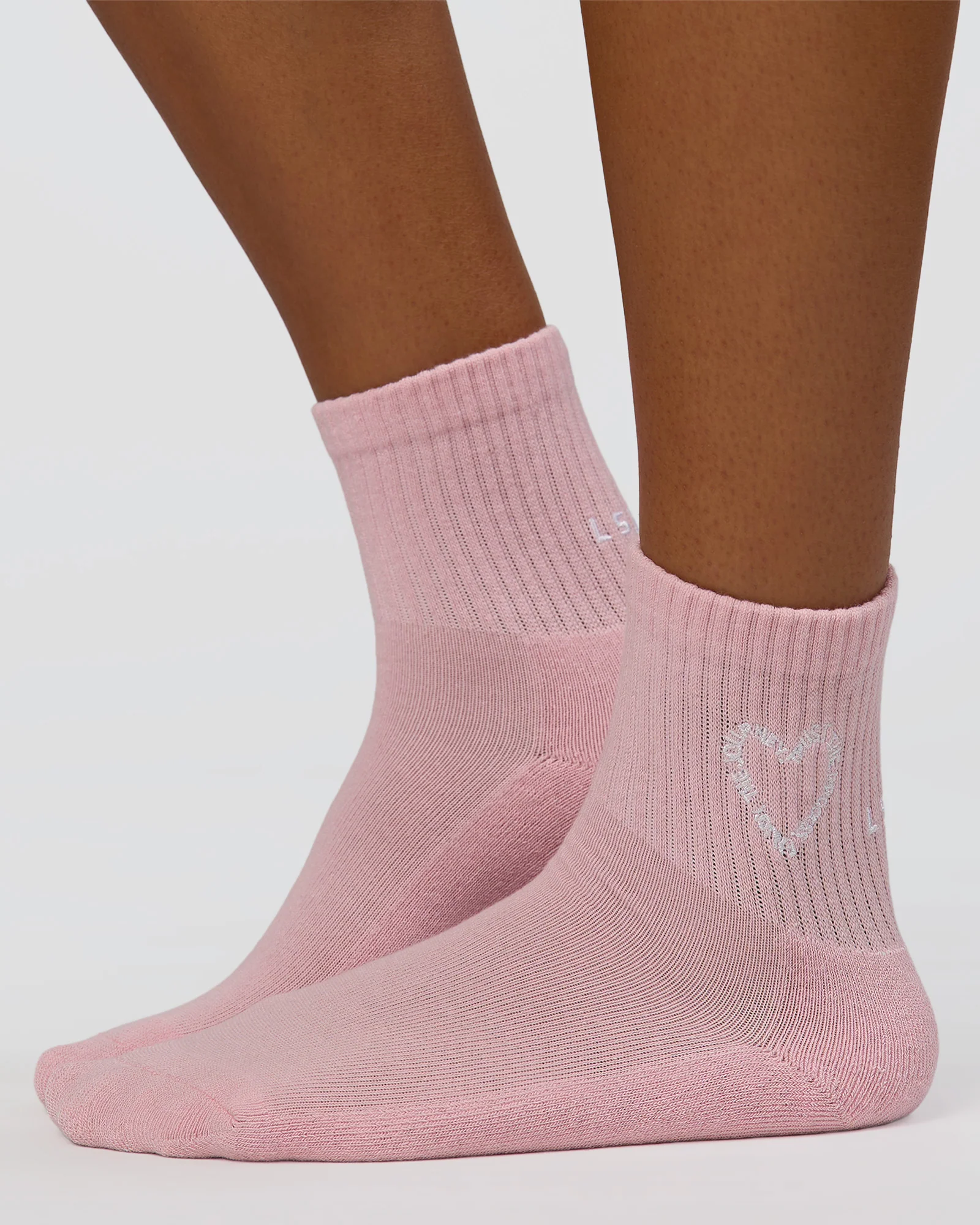 Love The Process Quarter Socks - Marshmallow-White - Image 2