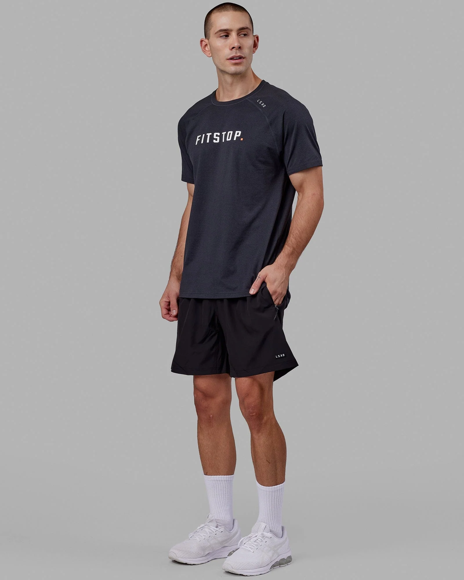 LSKD x FS VapourFLX Trainer Tee - Black Marl - Image 3