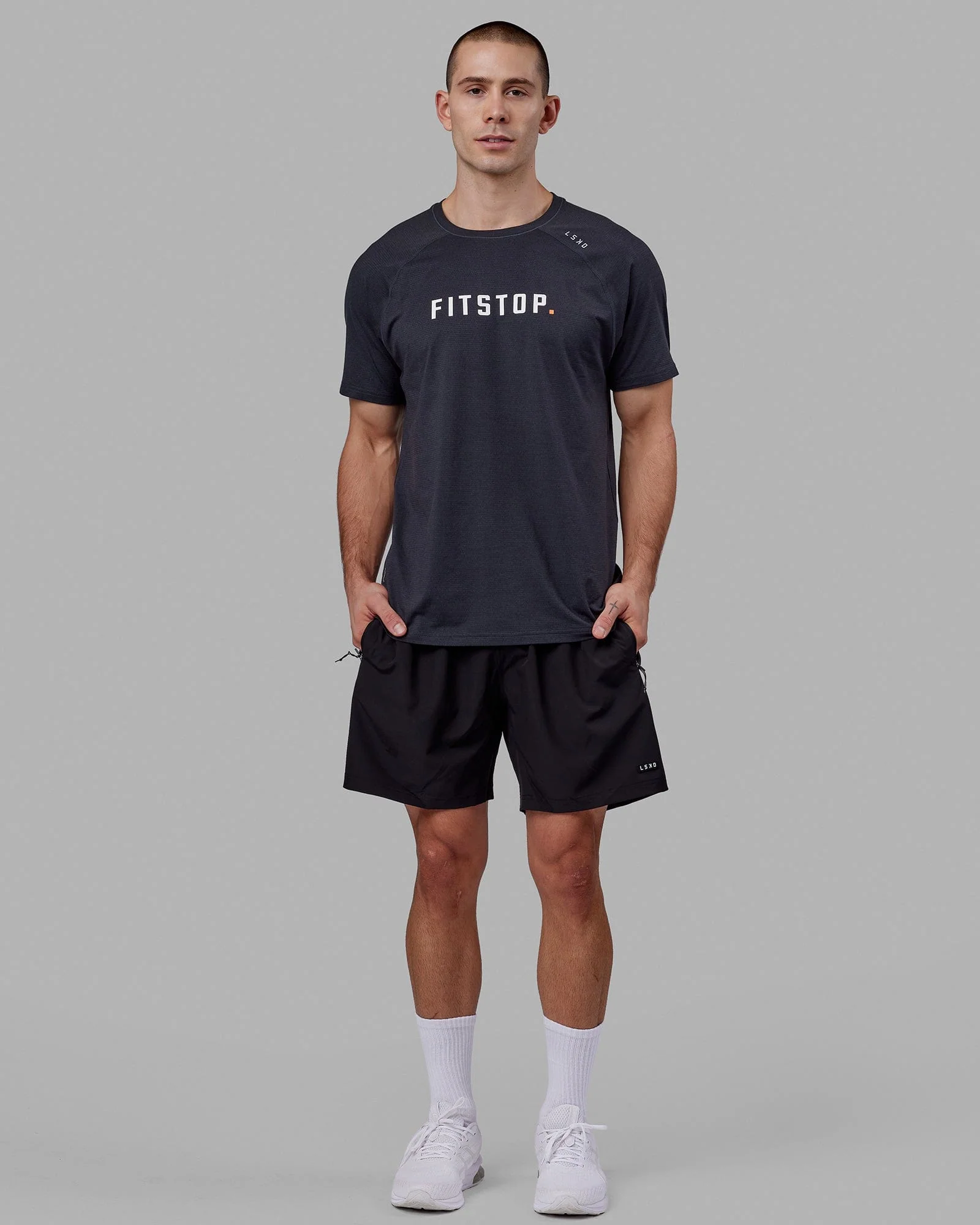 LSKD x FS VapourFLX Trainer Tee - Black Marl - Image 5