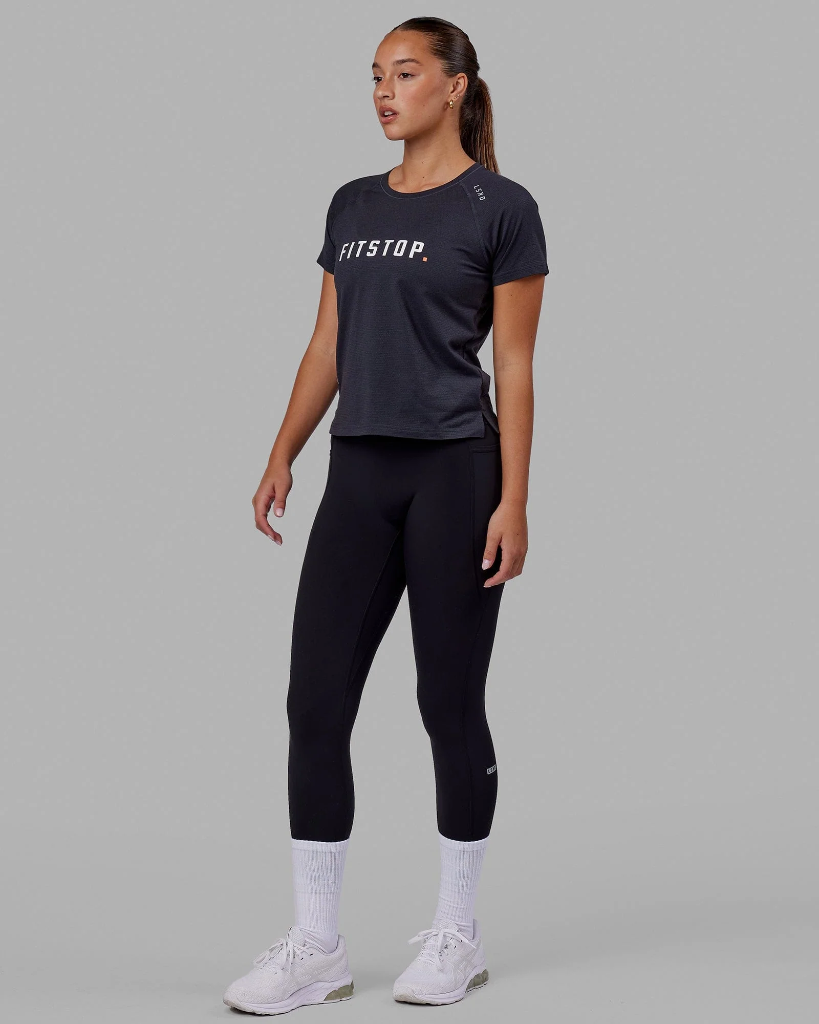 LSKD x FS VapourFLX Trainer Tee - Black Marl - Image 3
